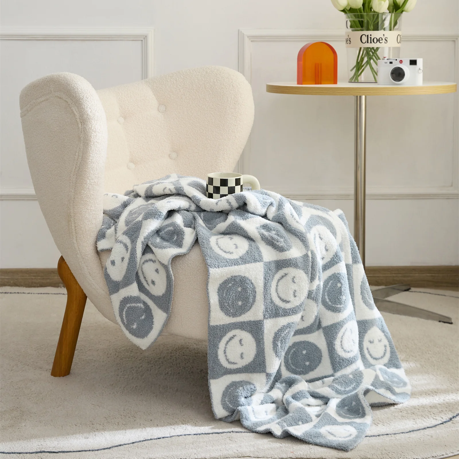 Smiley Checkered Blanket - Image 26
