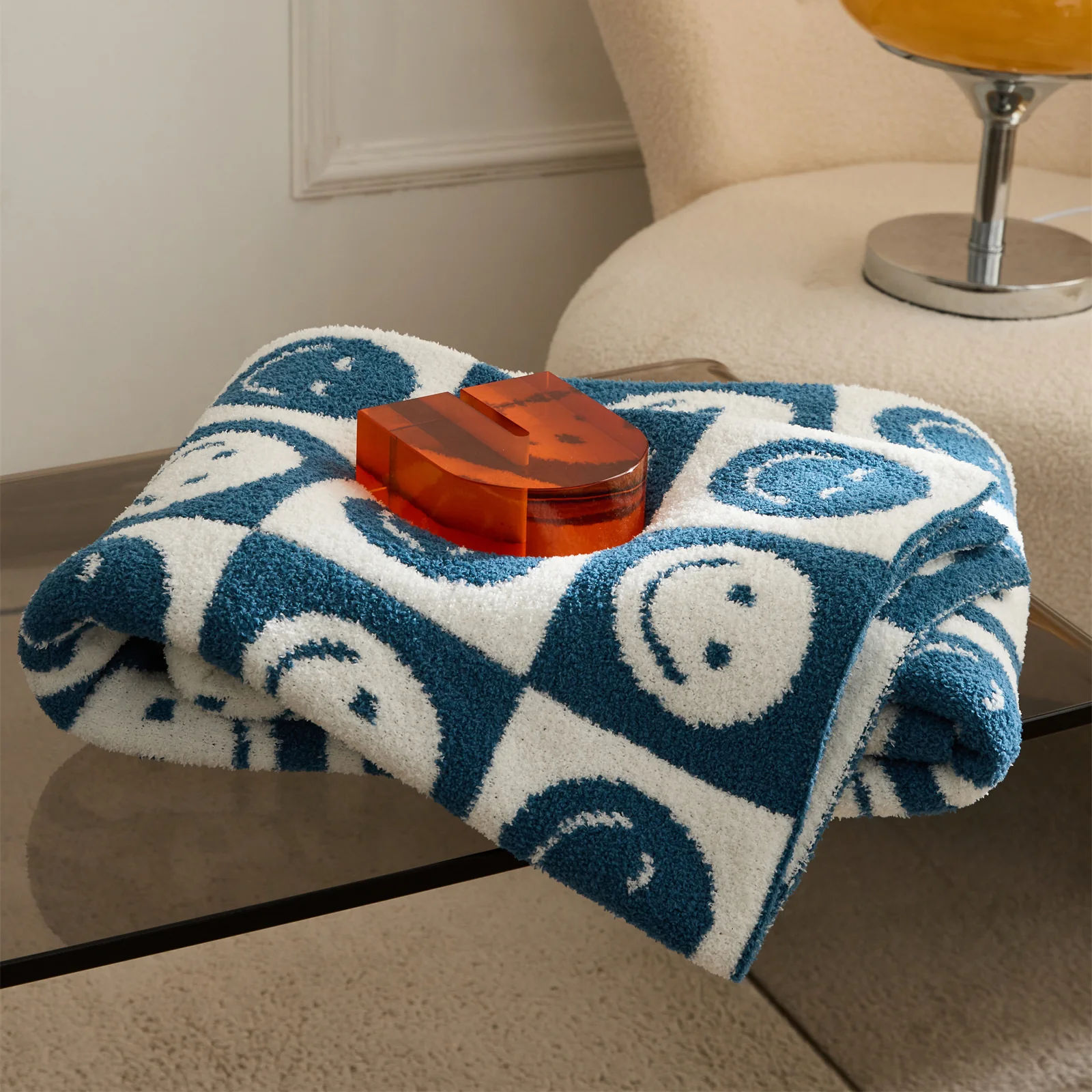 Smiley Checkered Blanket - Image 28