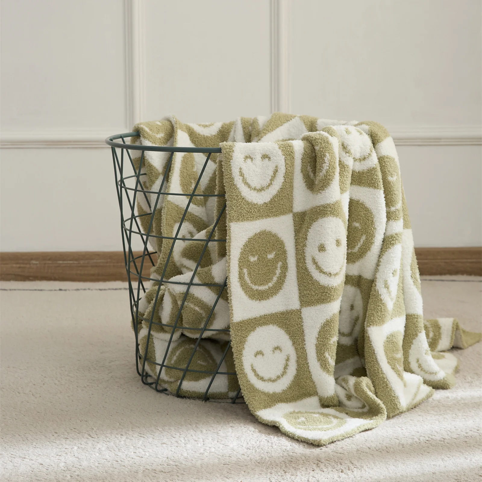 Smiley Checkered Blanket - Image 3