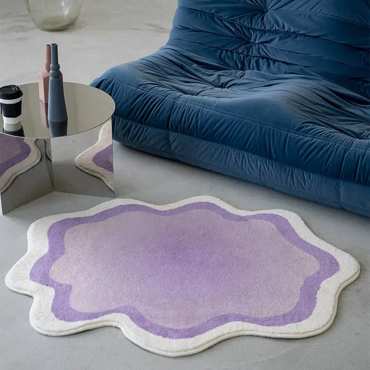 Soft Gradient Wavy Edge Bathroom Mat - Image 4