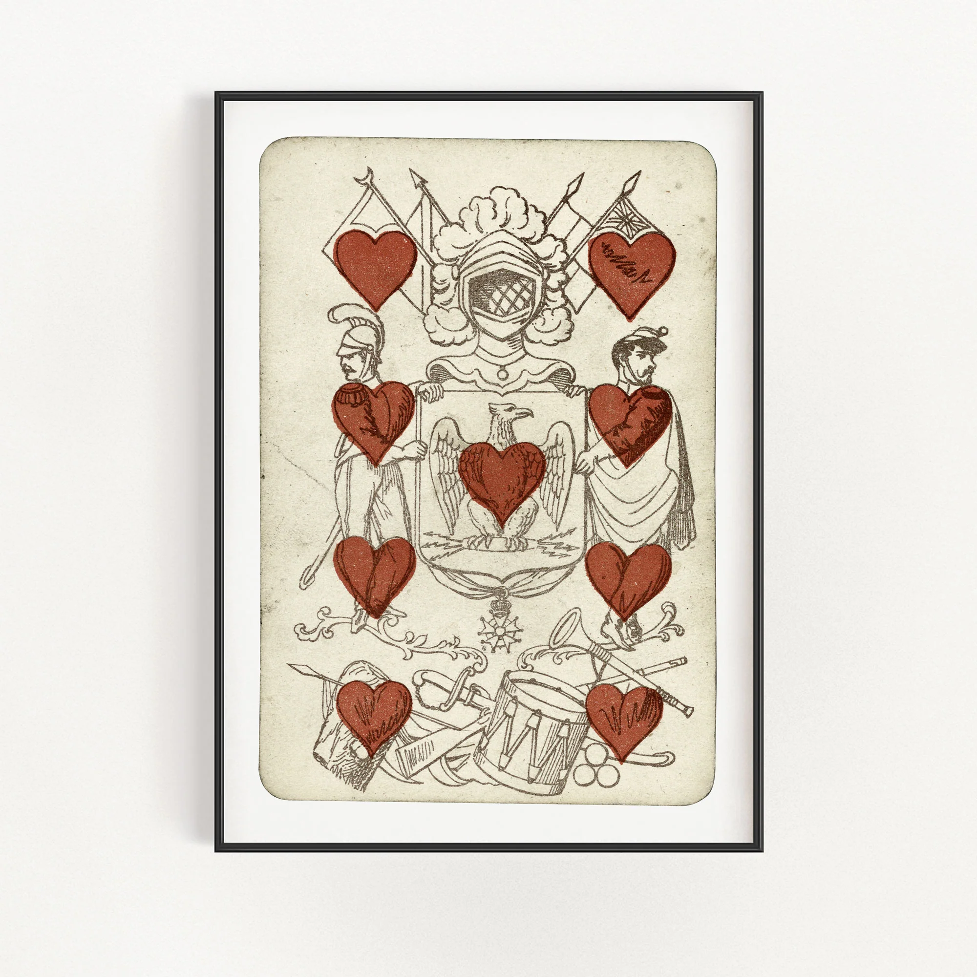 Soldier with 9 Hearts