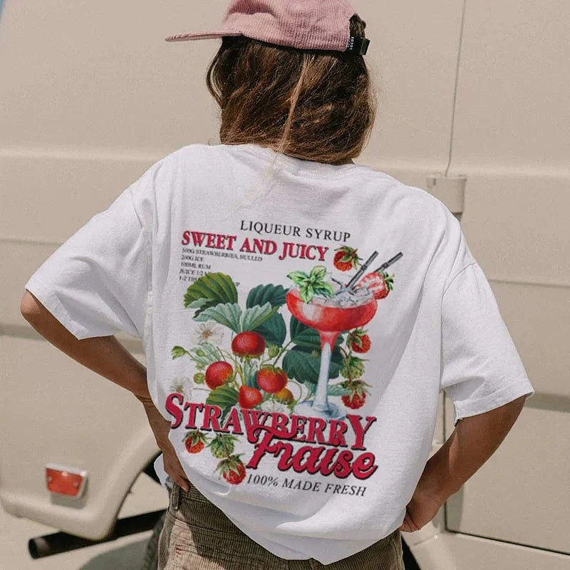 Strawberry Fraise T-Shirt - Image 2