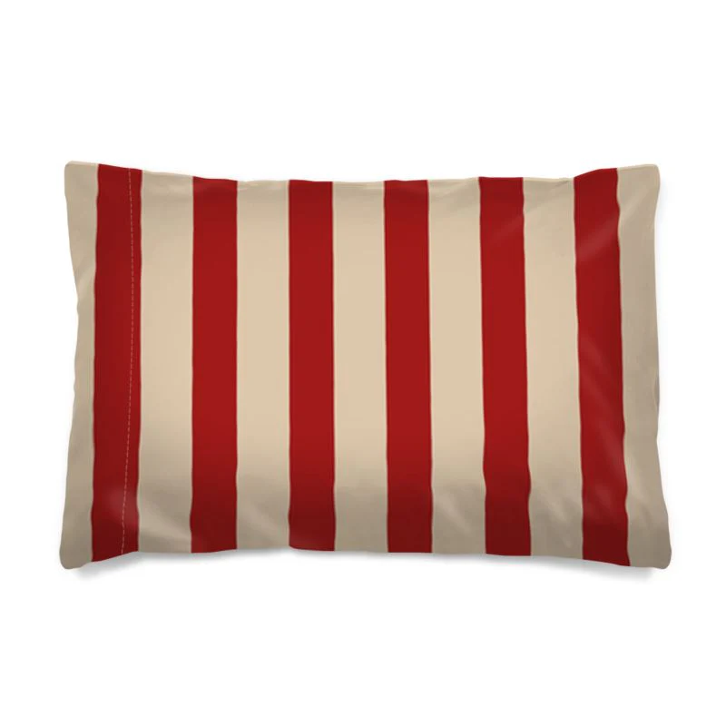 Stripe Pillowcase - Vintage Red - Image 2