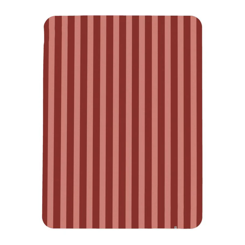 Stripe Throw - Indian Red - Image 3