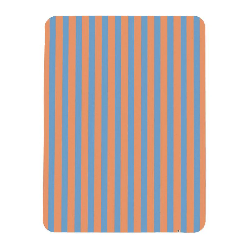 Stripe Throw - Orange Blue - Image 3