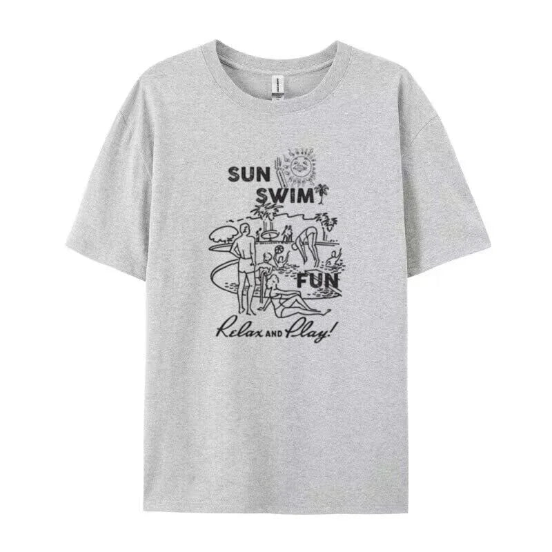 Sun & Swim Print T-Shirt - Image 3