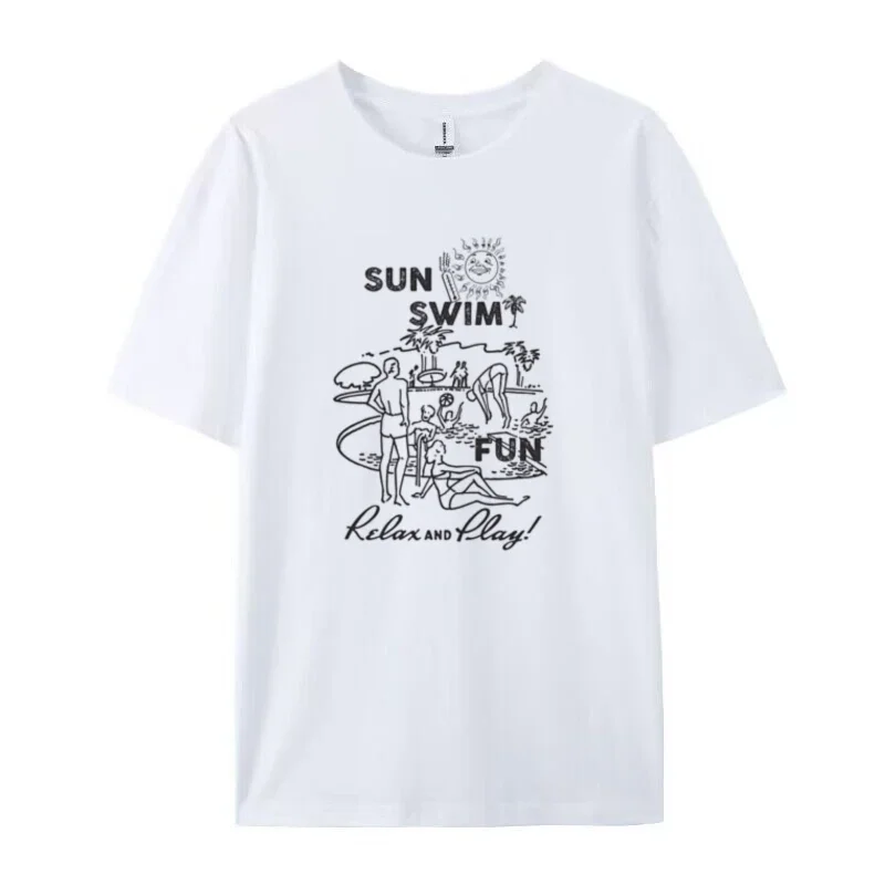 Sun & Swim Print T-Shirt - Image 5