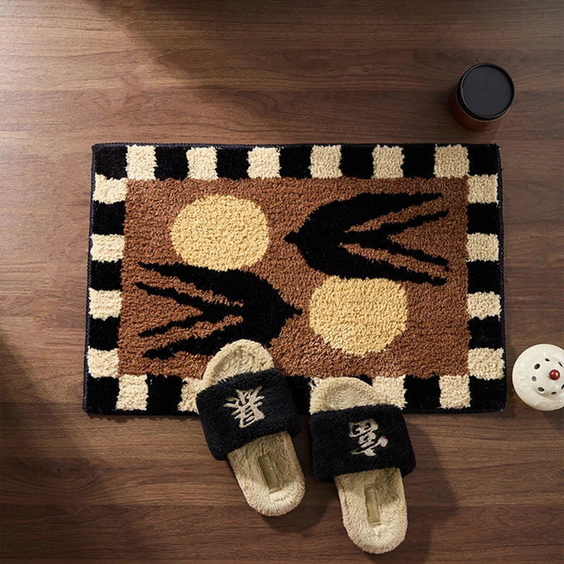 Swallowtail Fluffy Bath Mat - Image 3
