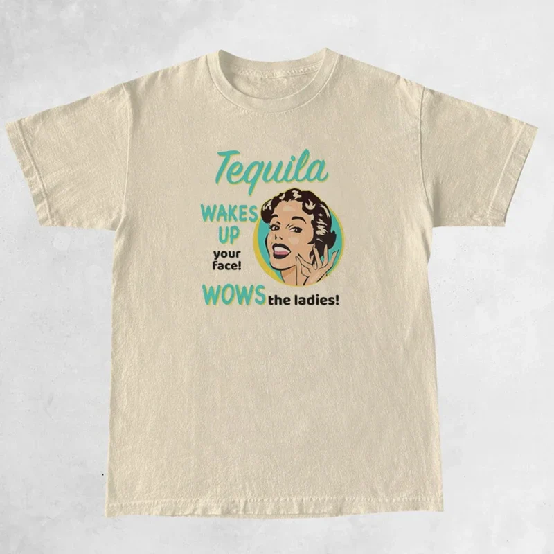 Tequila Retro Print T-Shirts - Image 10