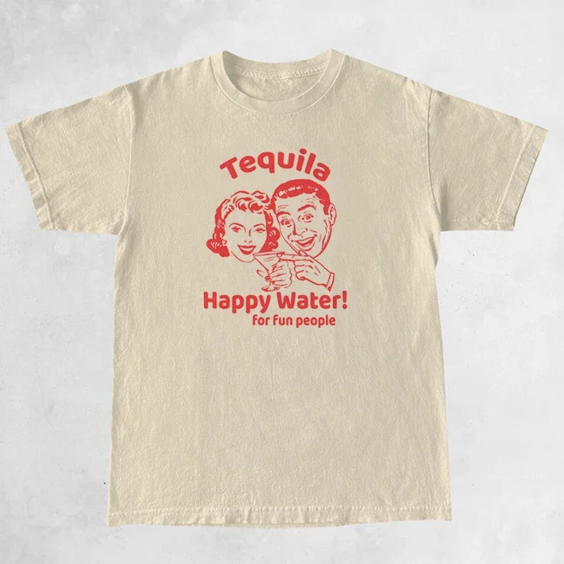 Tequila Retro Print T-Shirts - Image 8