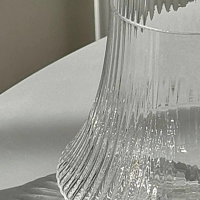 Textured Curve Glass Cup - Image 6