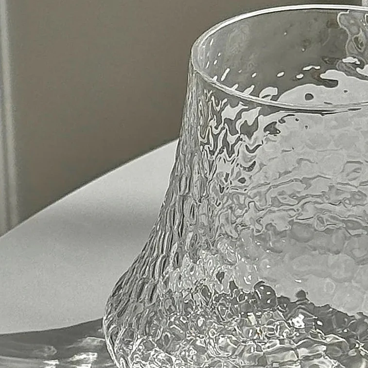 Textured Curve Glass Cup - Image 8