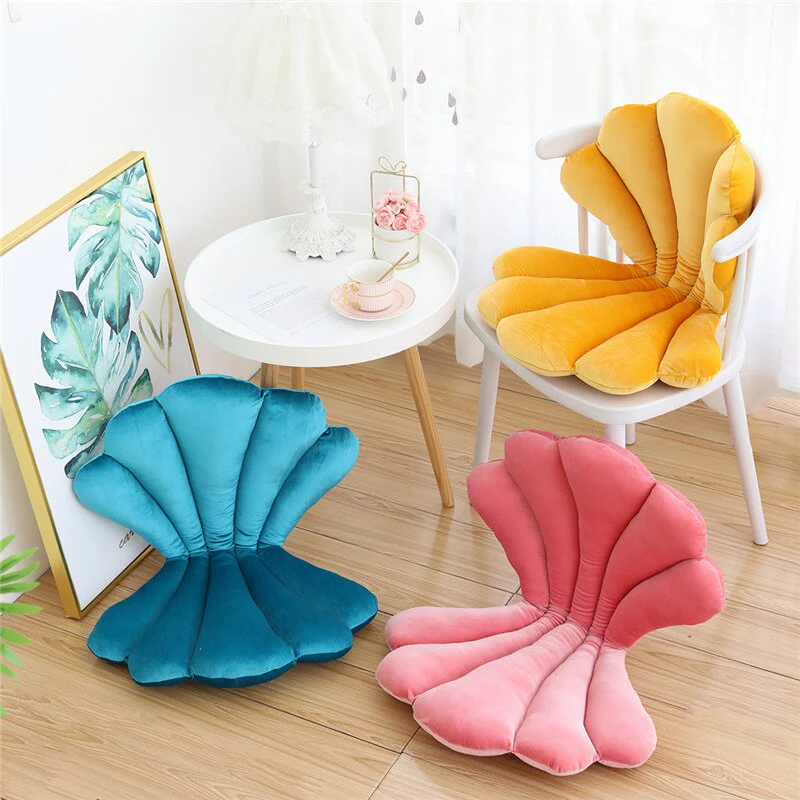 Velvet Shell Seat Cushion - Image 2