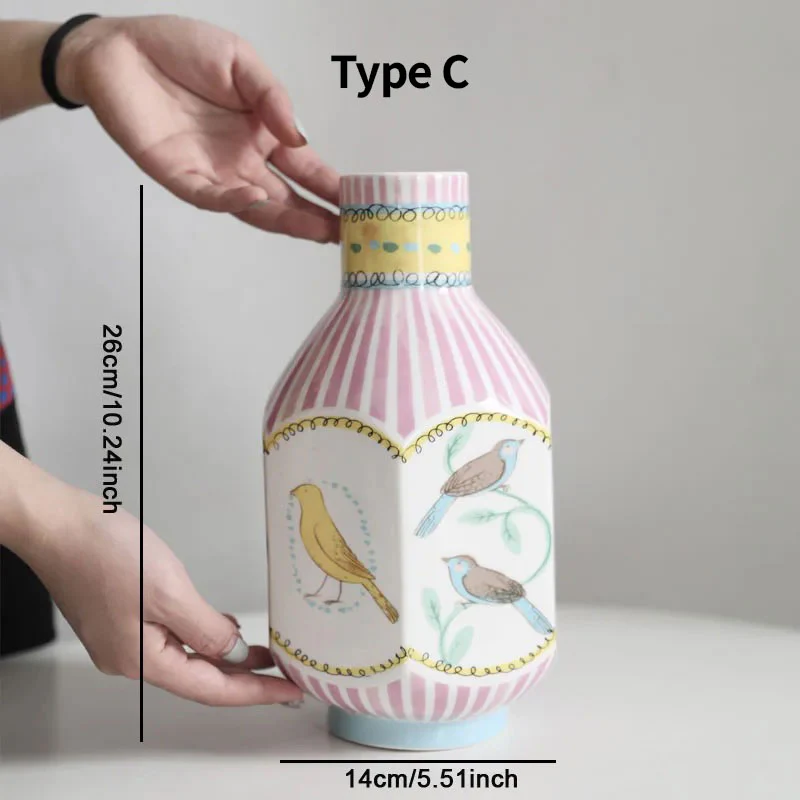 Vintage Illustration Ceramic Vase - Image 7