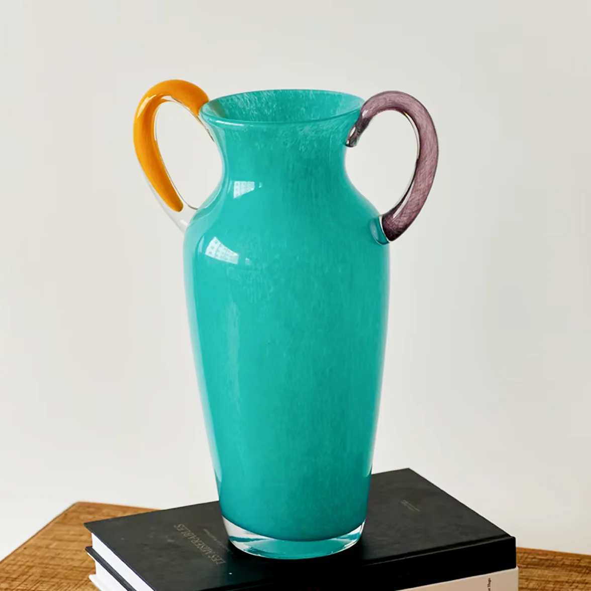 Vintage Stained Glass Binaural Vase - Image 10