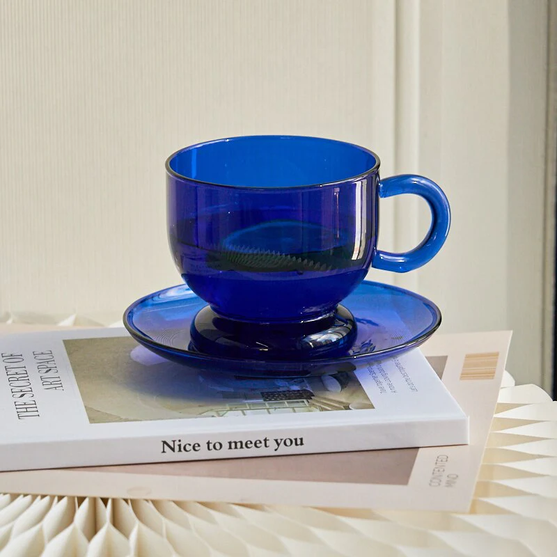 Vintage Style Glass Mug - 3 colours, Pair - Image 8