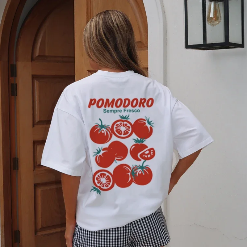 Vintage Tomato Graphic T-shirt - Image 2