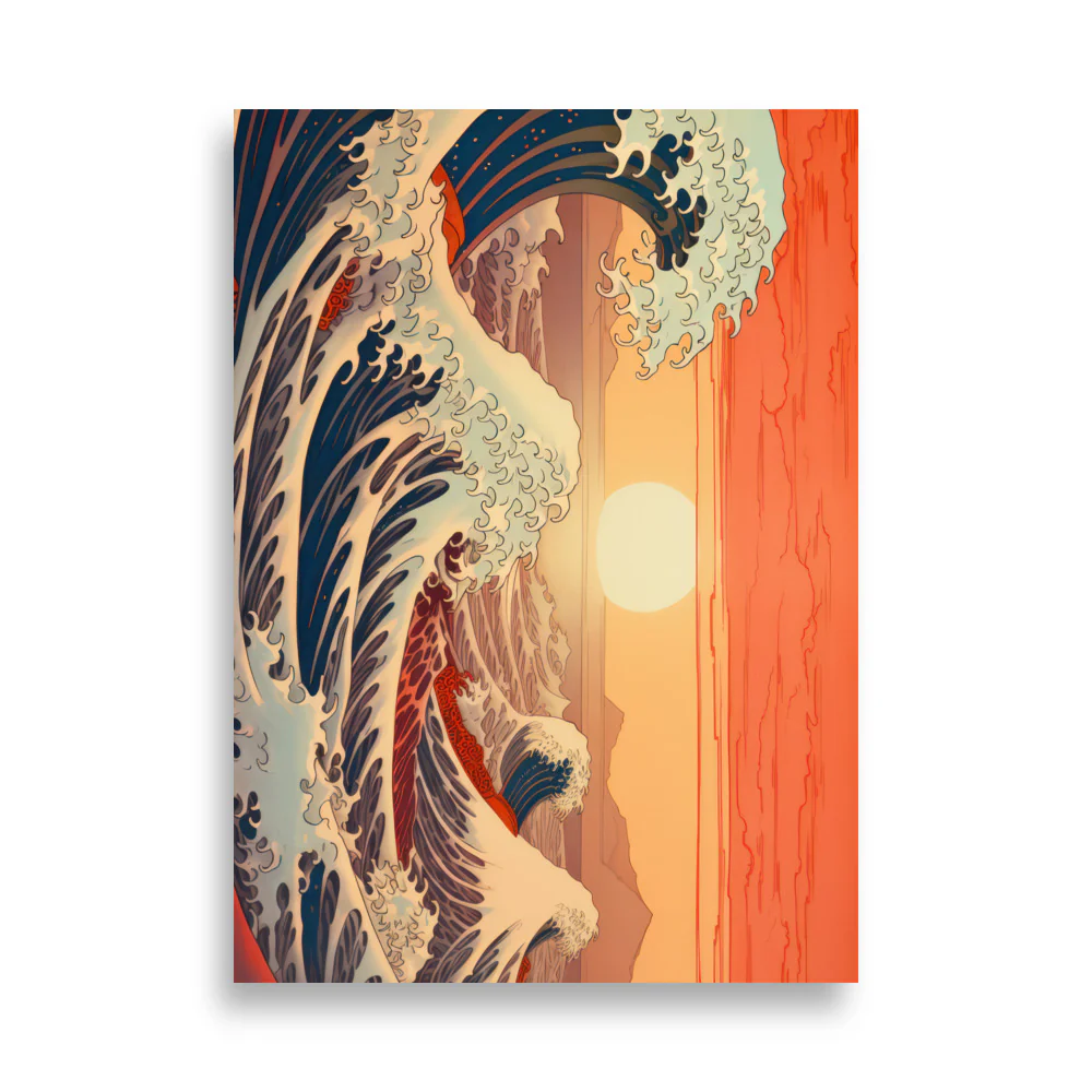 Waves with Sunset - Image 4