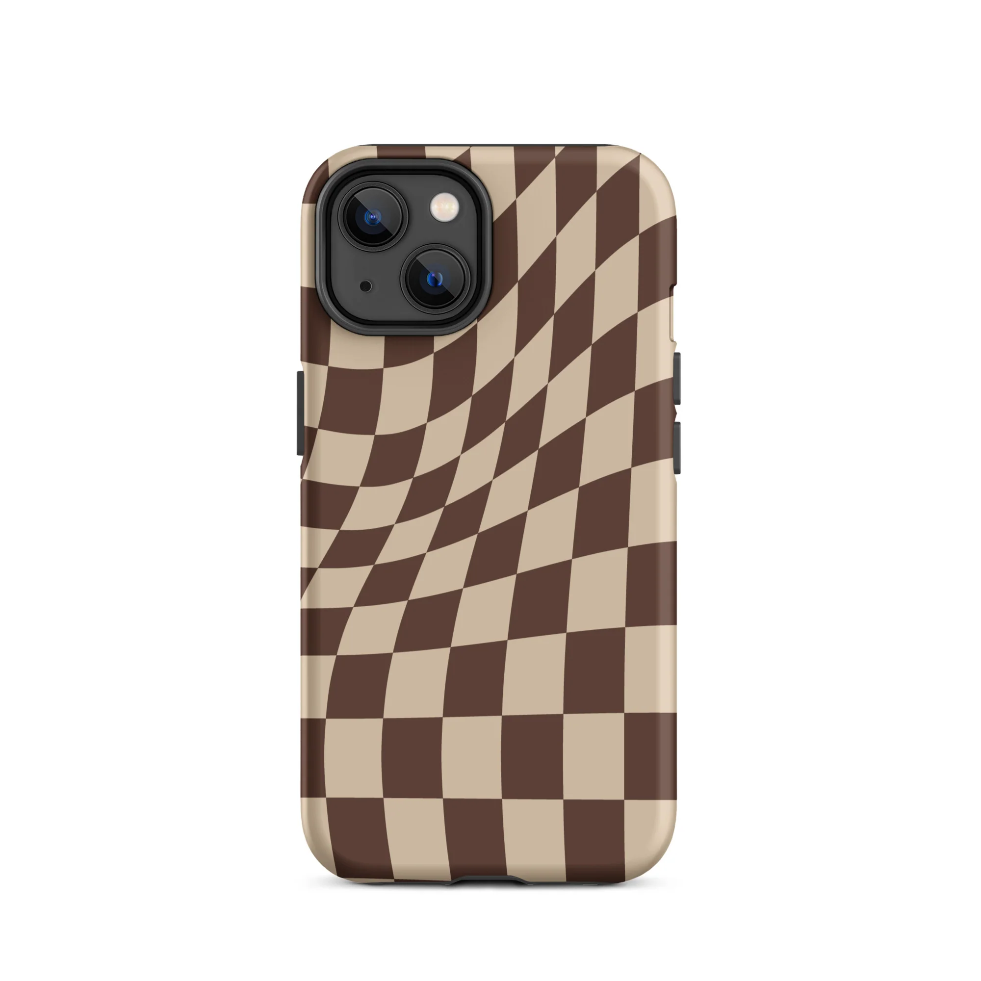 Wavy Checker iPhone® Case - Brown - Image 12