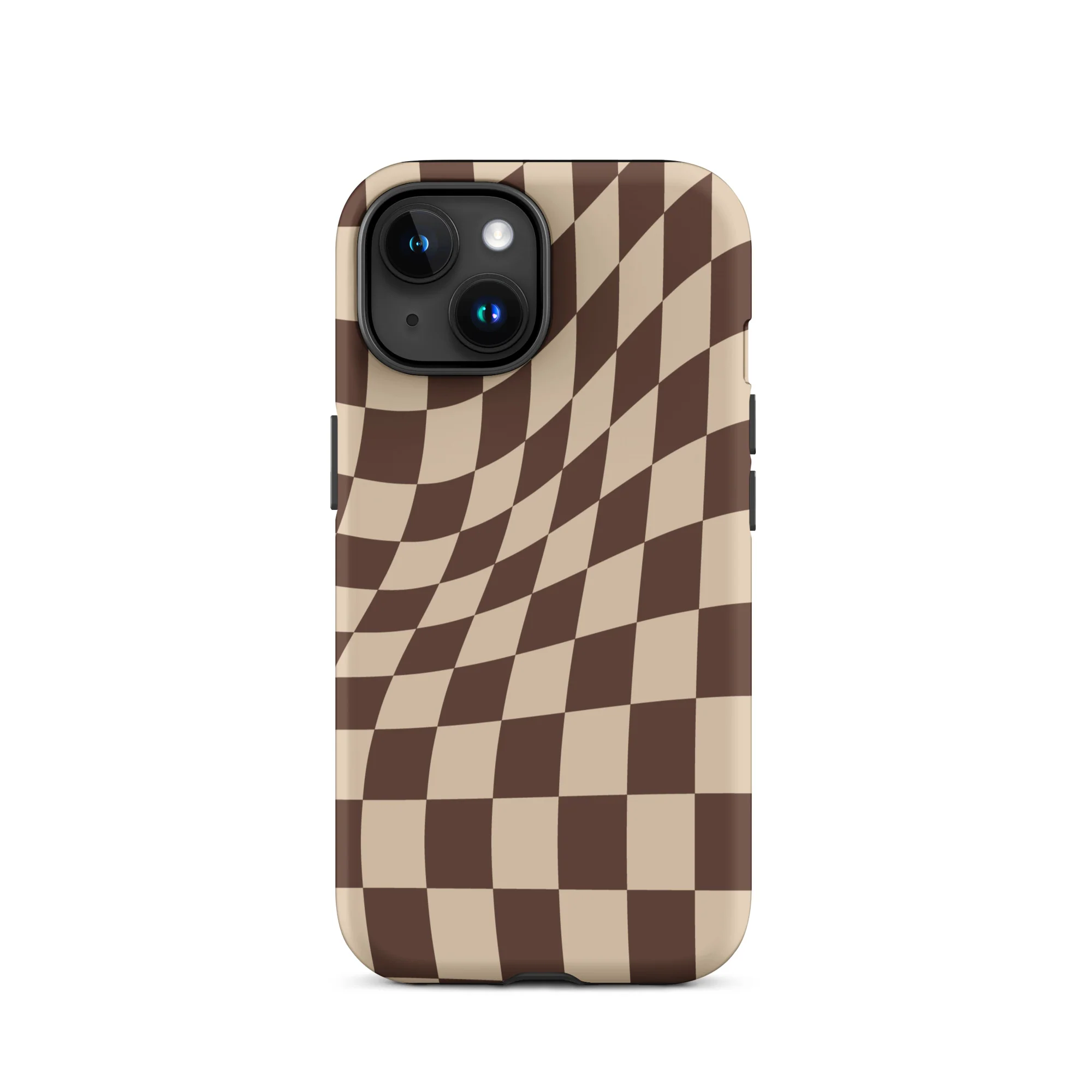 Wavy Checker iPhone® Case - Brown - Image 16