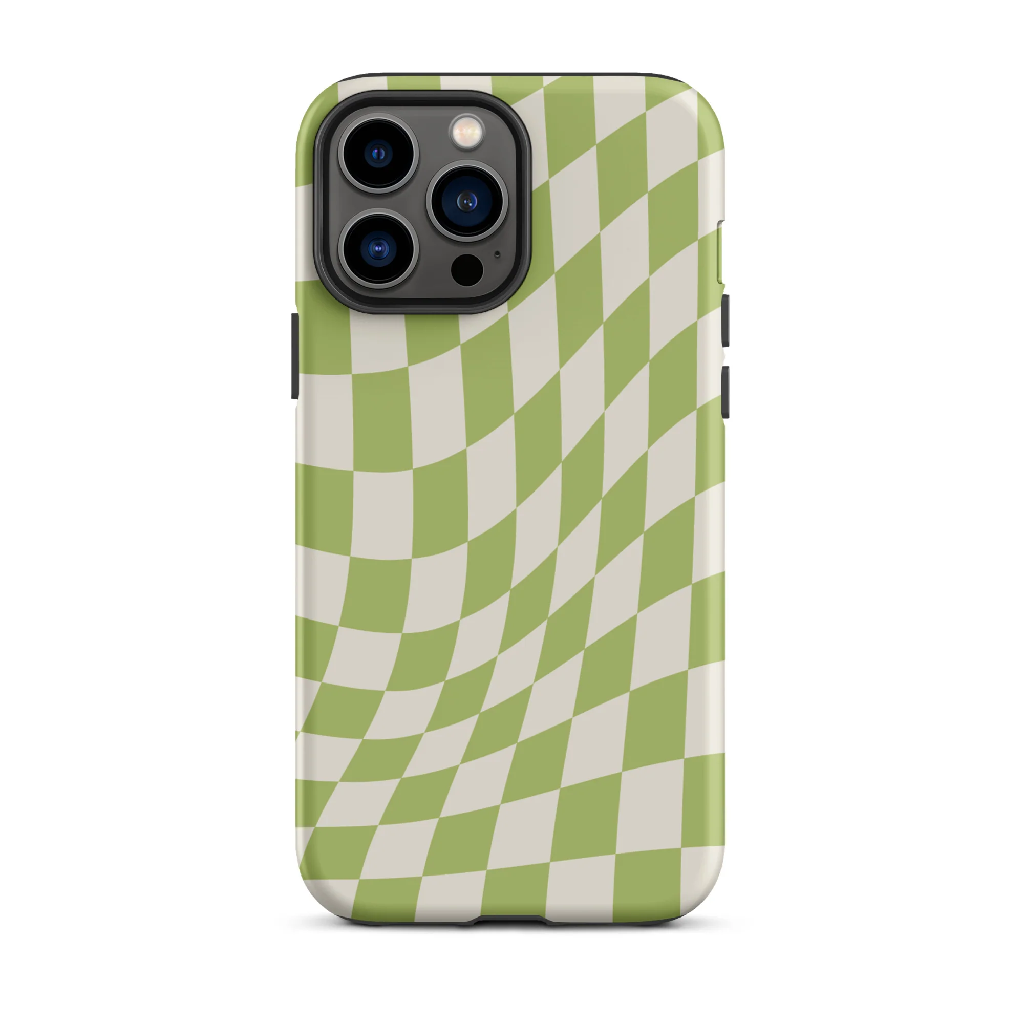 Wavy Checker iPhone® Case - Green - Image 11