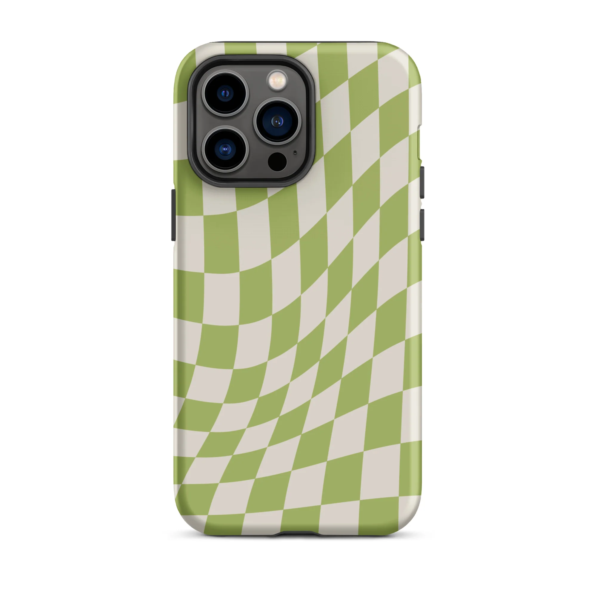Wavy Checker iPhone® Case - Green - Image 15
