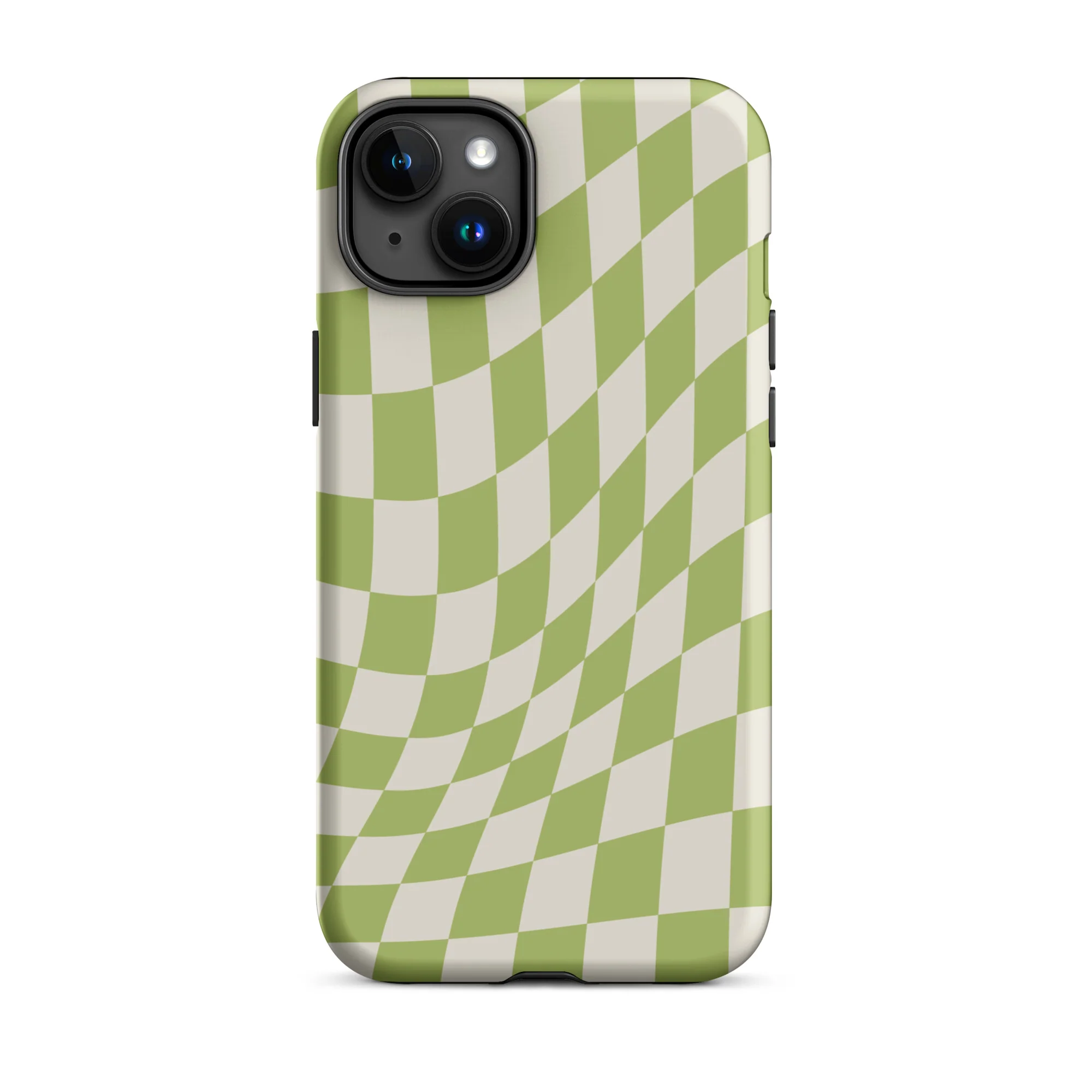Wavy Checker iPhone® Case - Green - Image 17