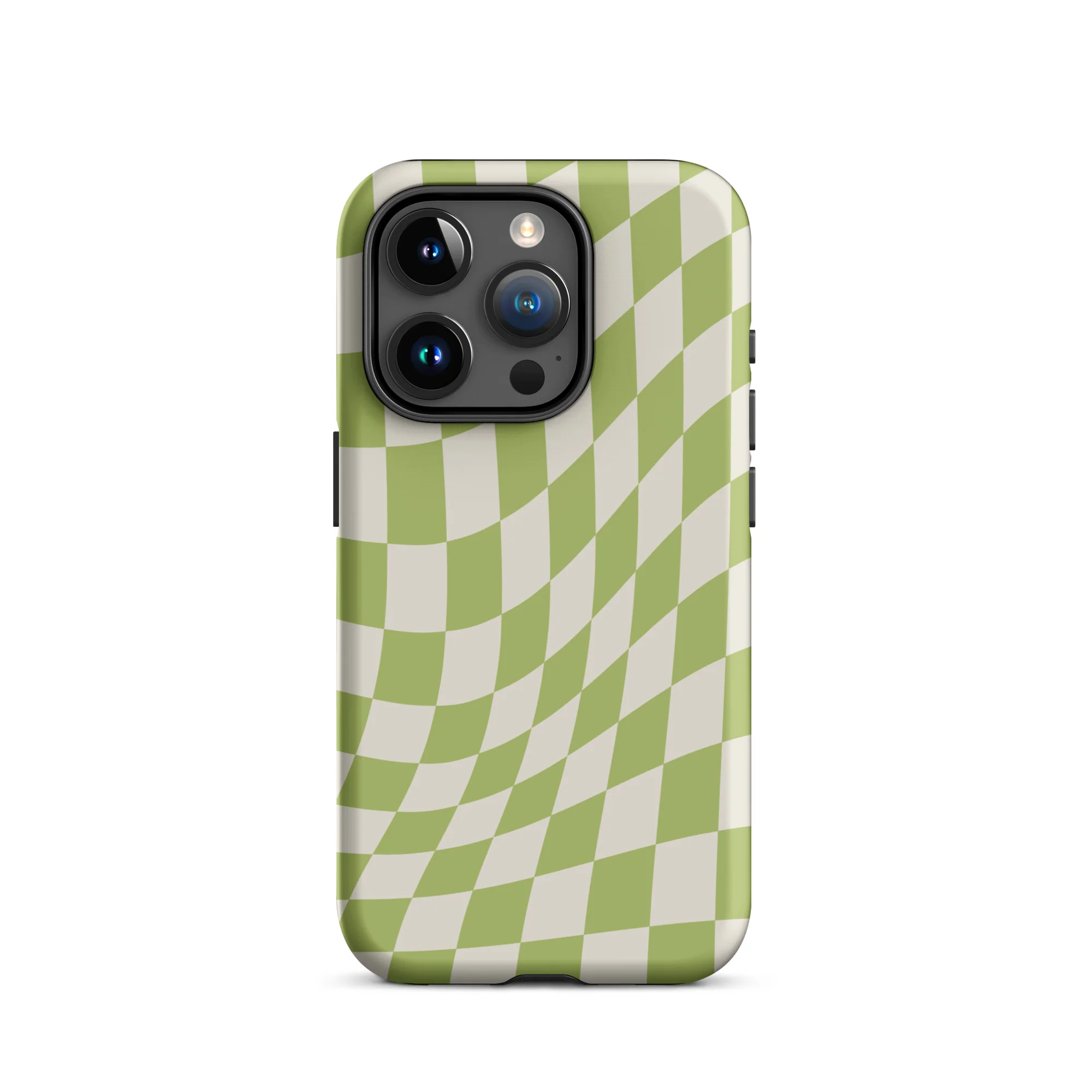 Wavy Checker iPhone® Case - Green - Image 18