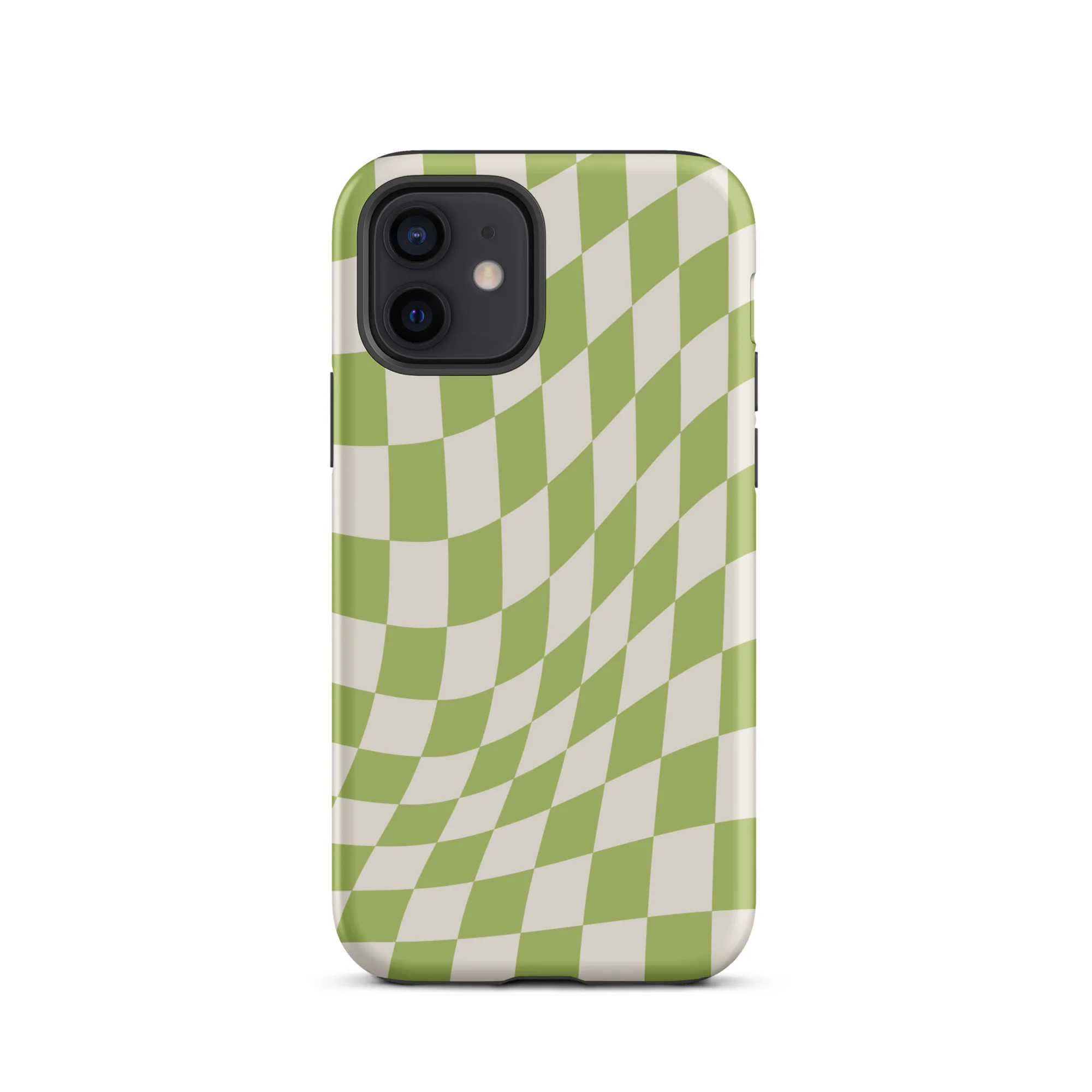 Wavy Checker iPhone® Case - Green - Image 5