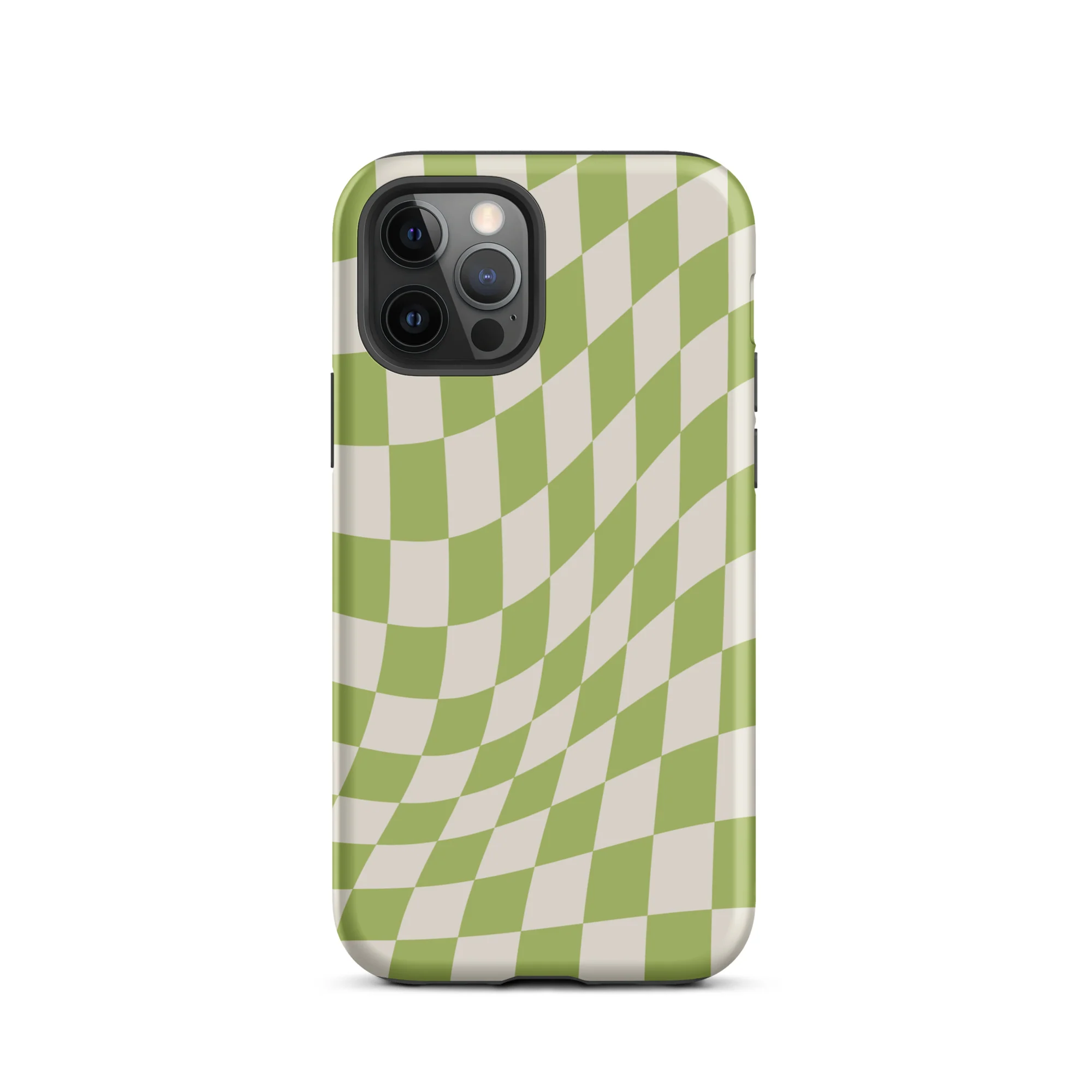 Wavy Checker iPhone® Case - Green - Image 6