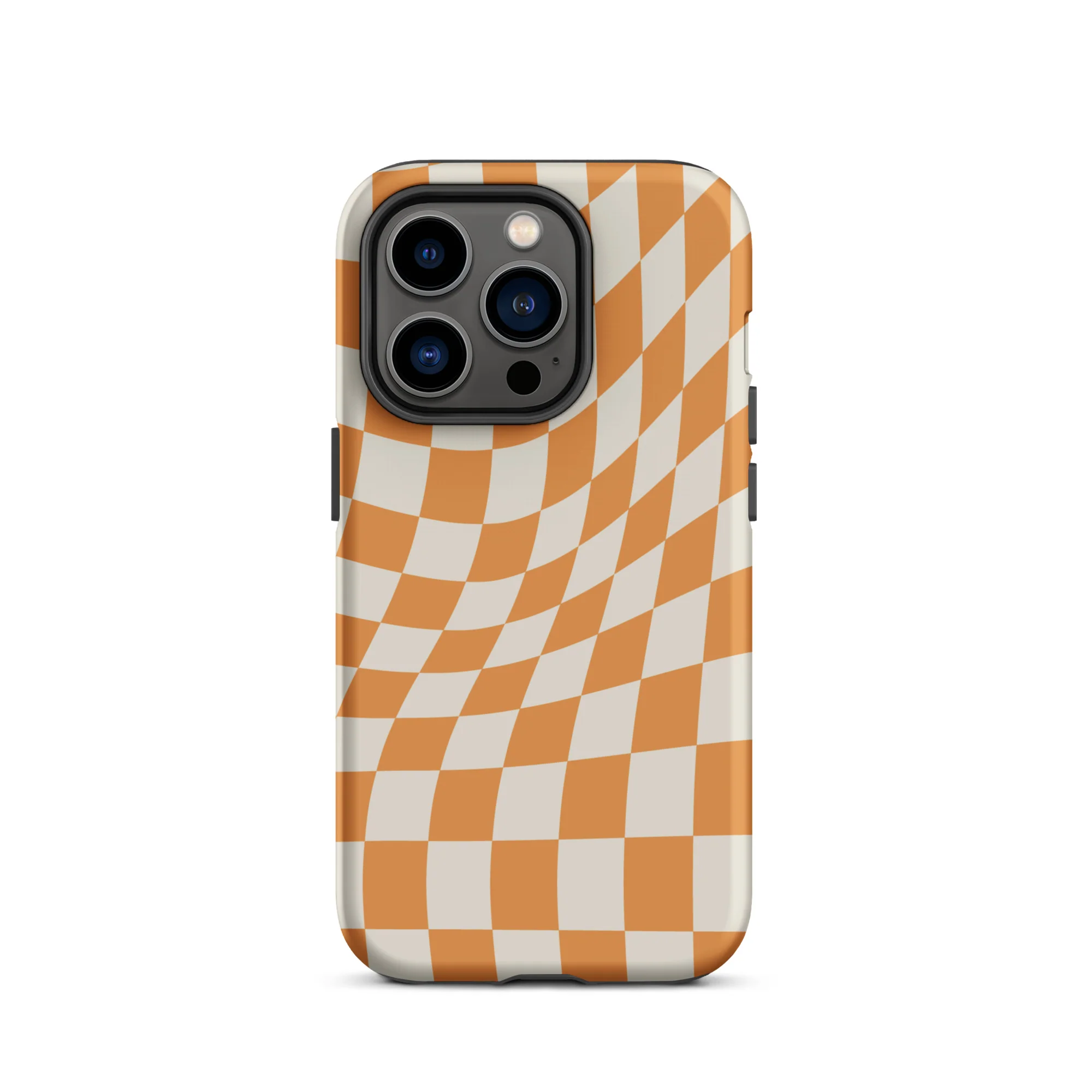 Wavy Checker iPhone® Case - Orange - Image 14
