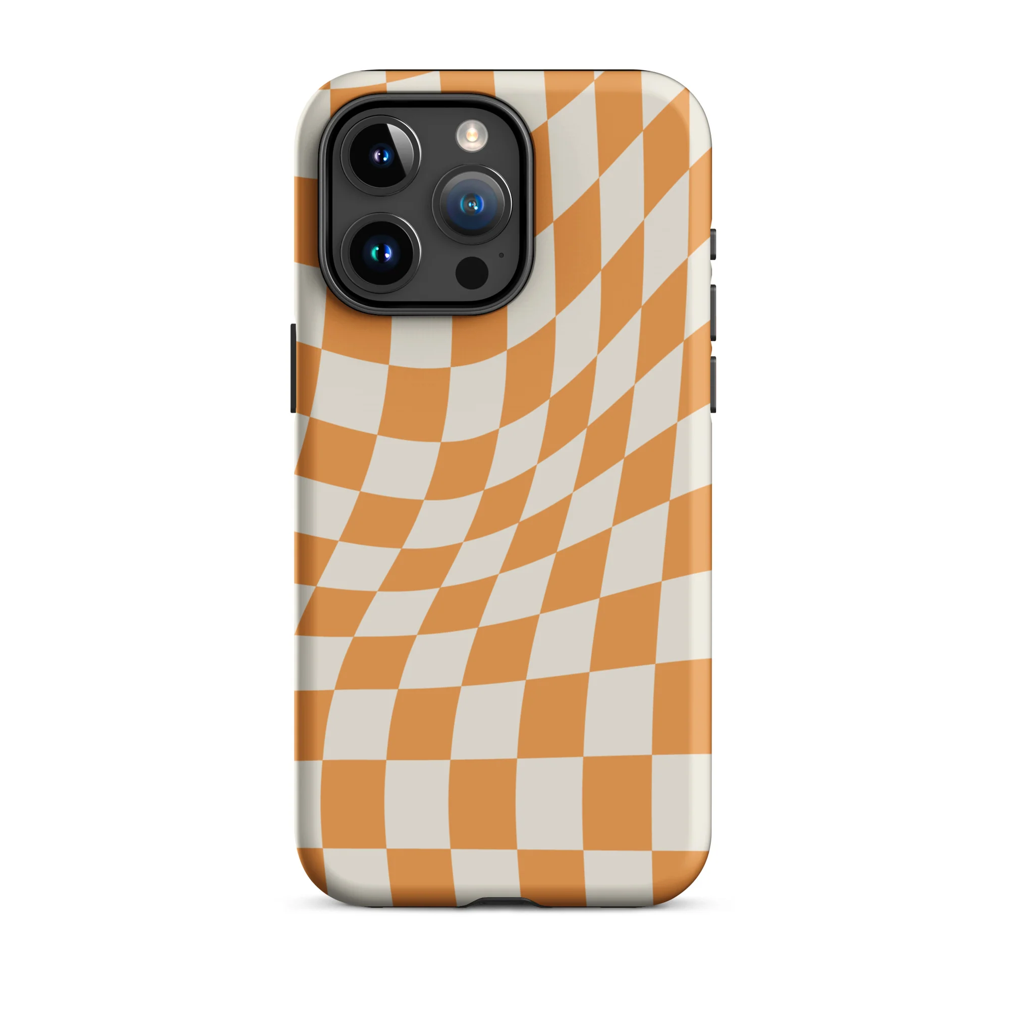 Wavy Checker iPhone® Case - Orange - Image 19