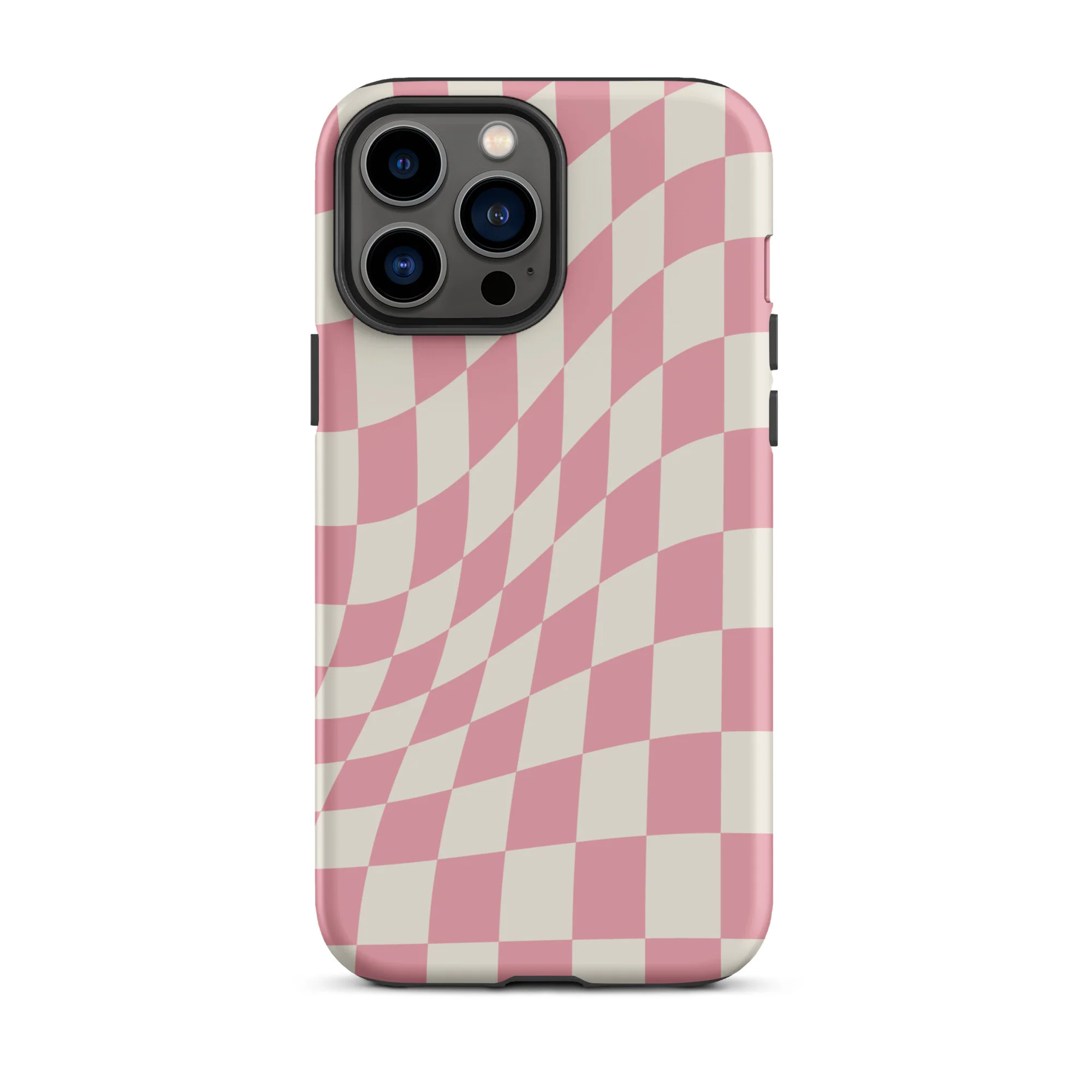 Wavy Checker iPhone® Case - Pink - Image 11