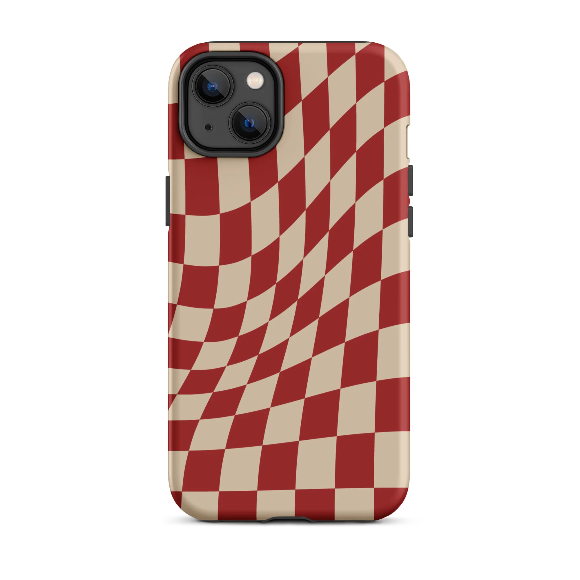 Wavy Checker iPhone® Case - Red - Image 13