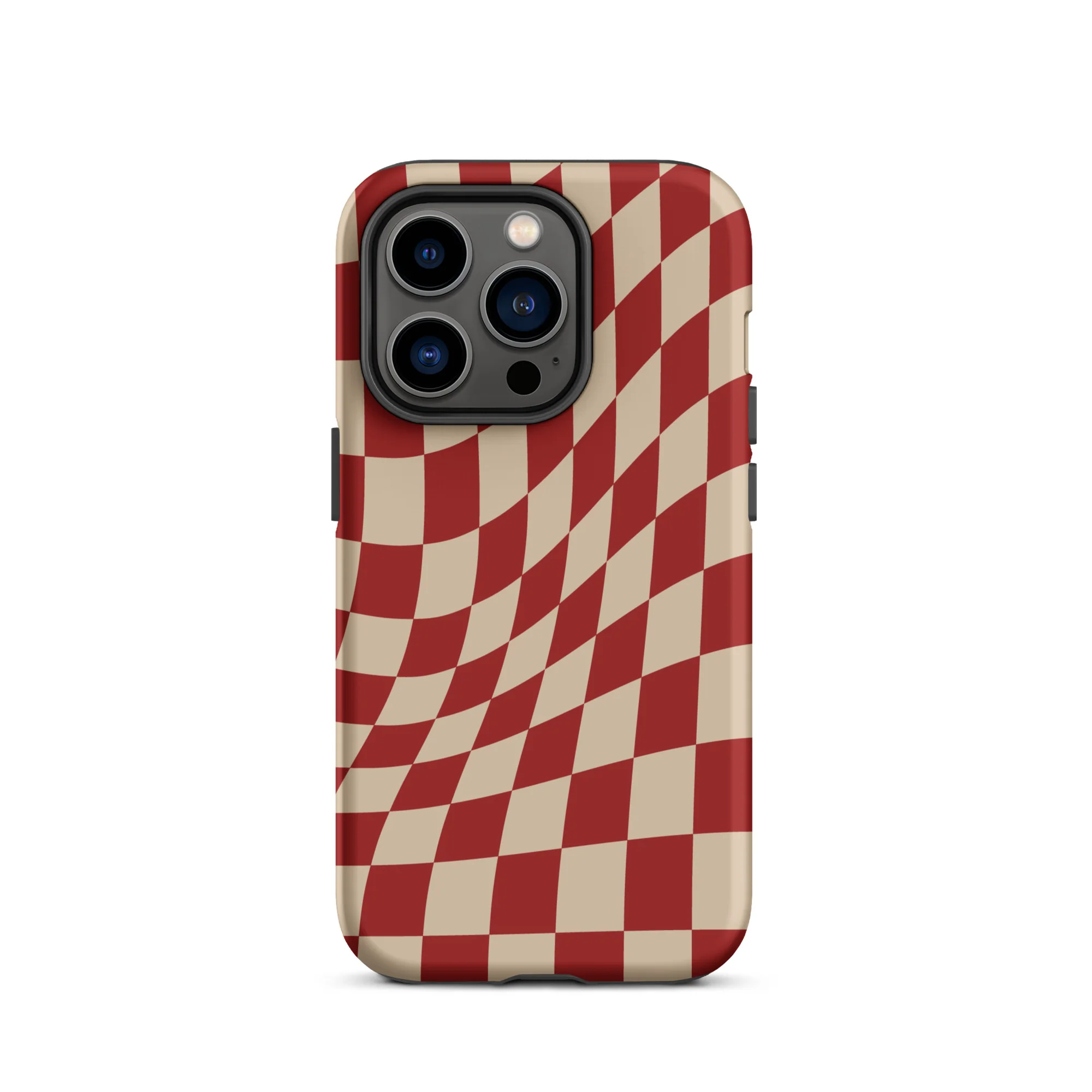 Wavy Checker iPhone® Case - Red - Image 14