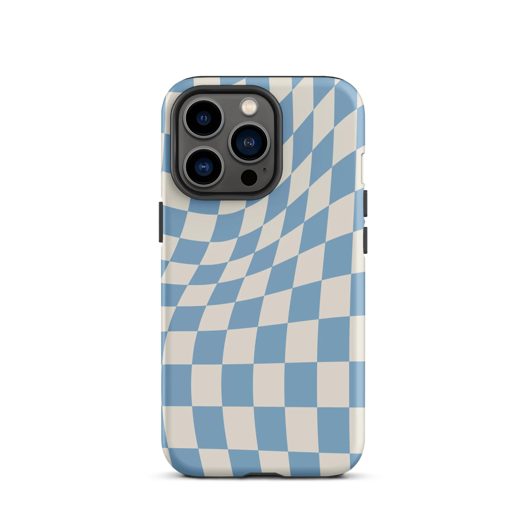 Wavy Checker iPhone® Case - Sky Blue - Image 10