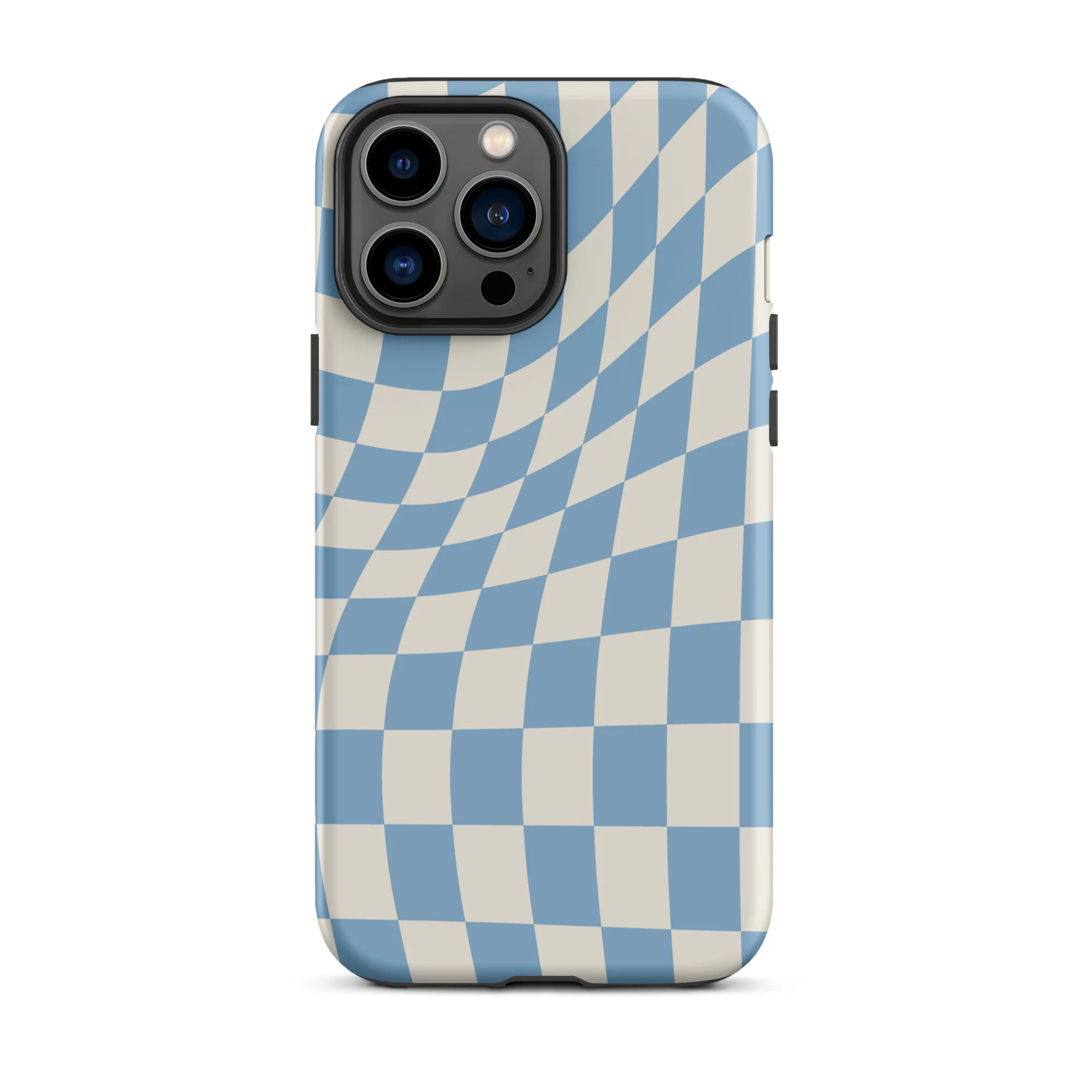 Wavy Checker iPhone® Case - Sky Blue - Image 11