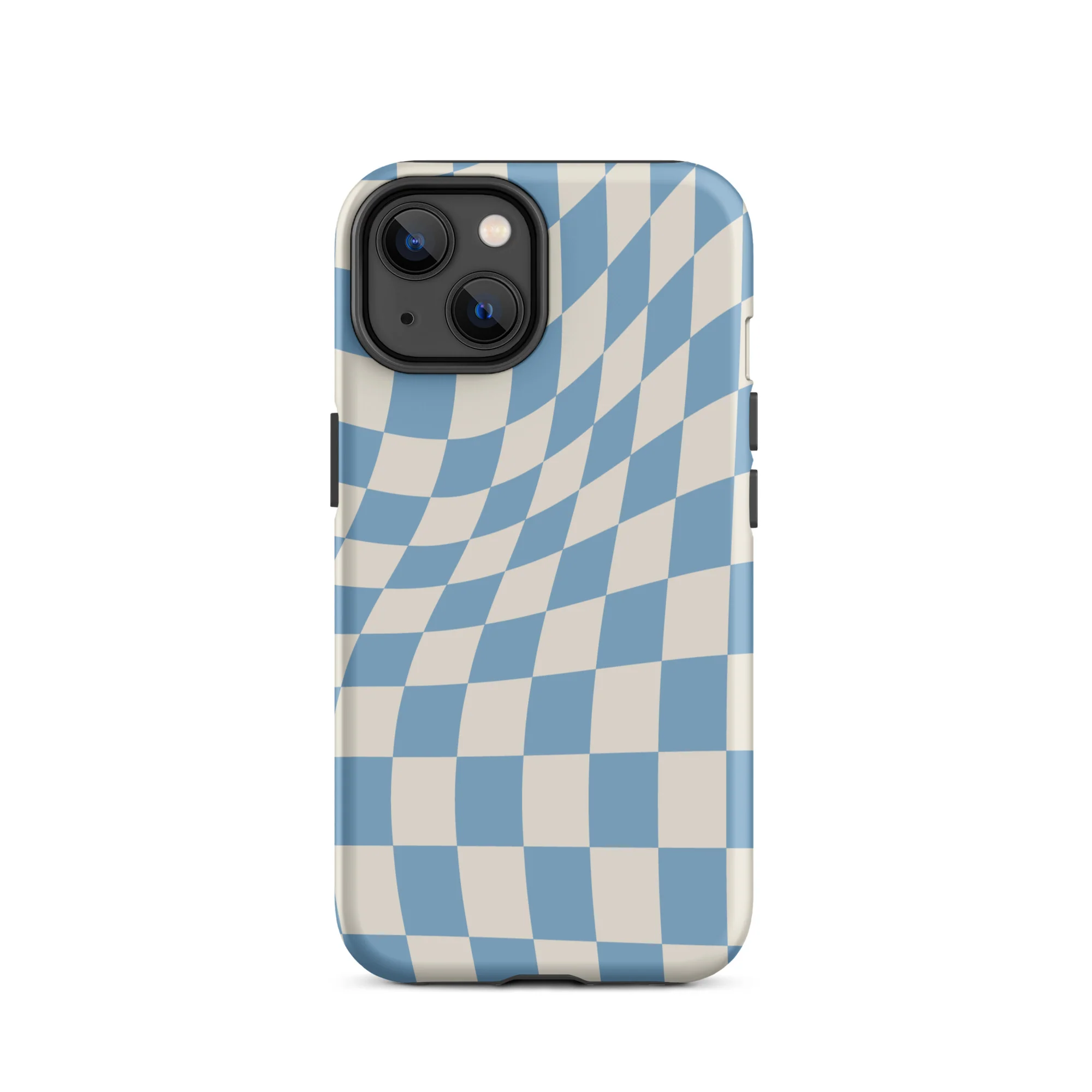 Wavy Checker iPhone® Case - Sky Blue - Image 12