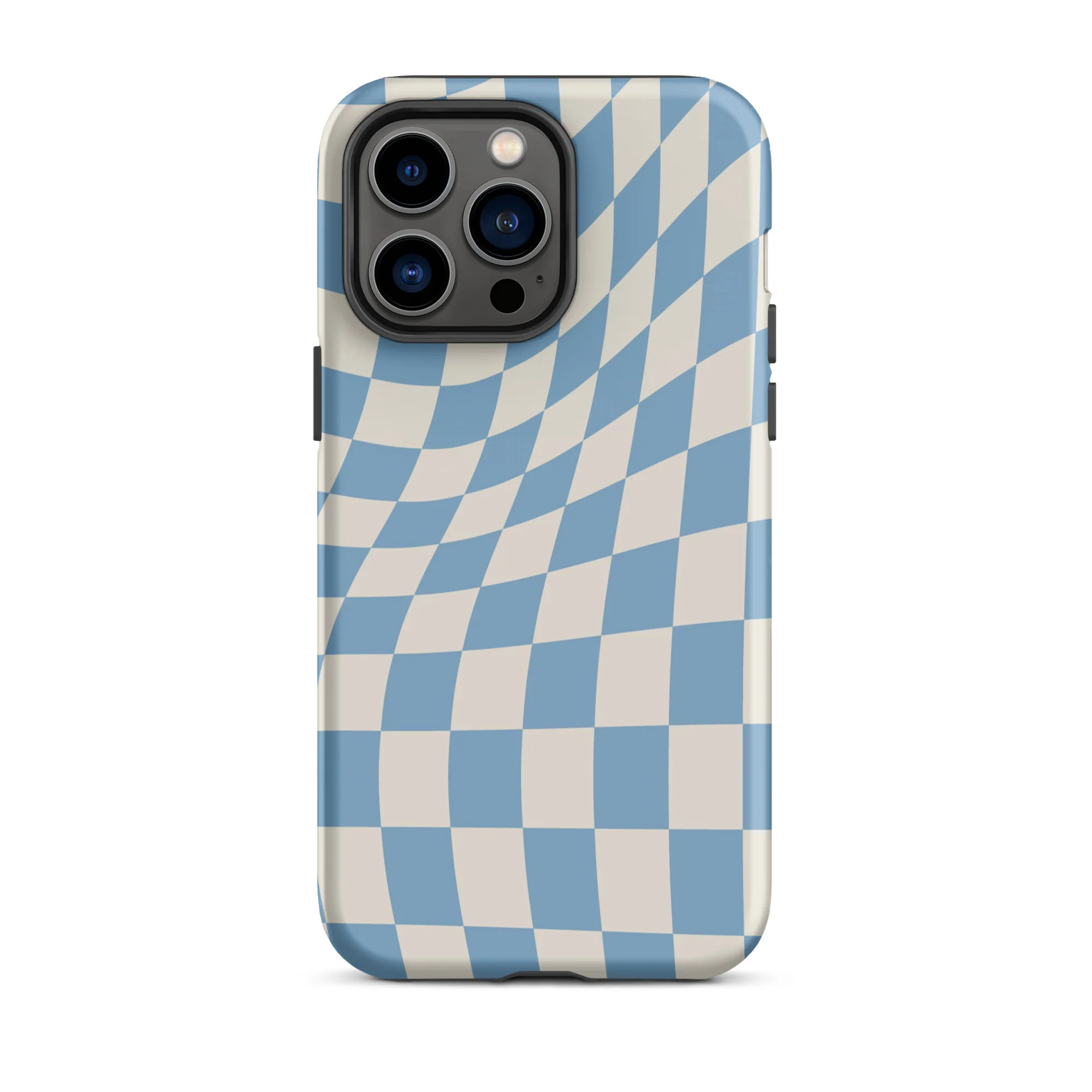 Wavy Checker iPhone® Case - Sky Blue - Image 15