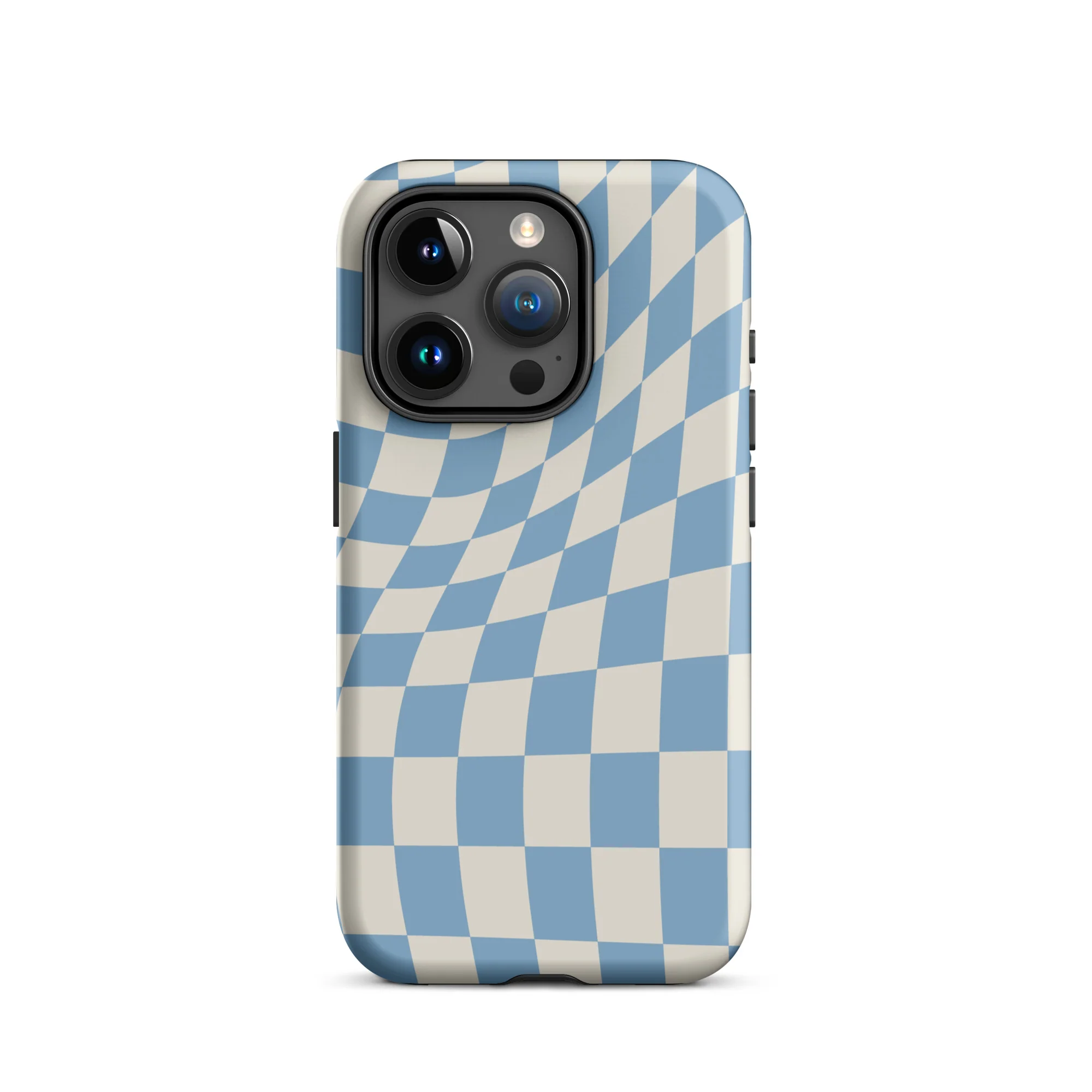 Wavy Checker iPhone® Case - Sky Blue - Image 18