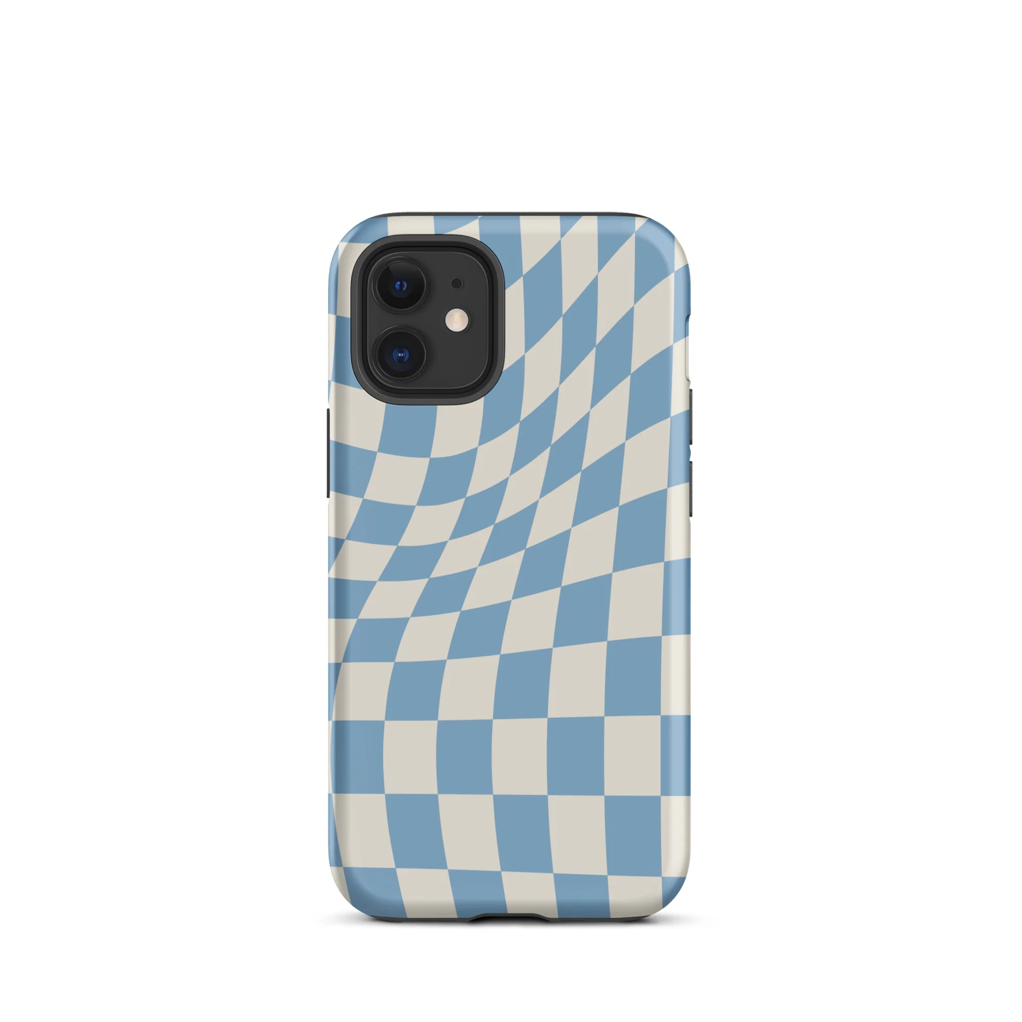 Wavy Checker iPhone® Case - Sky Blue - Image 4
