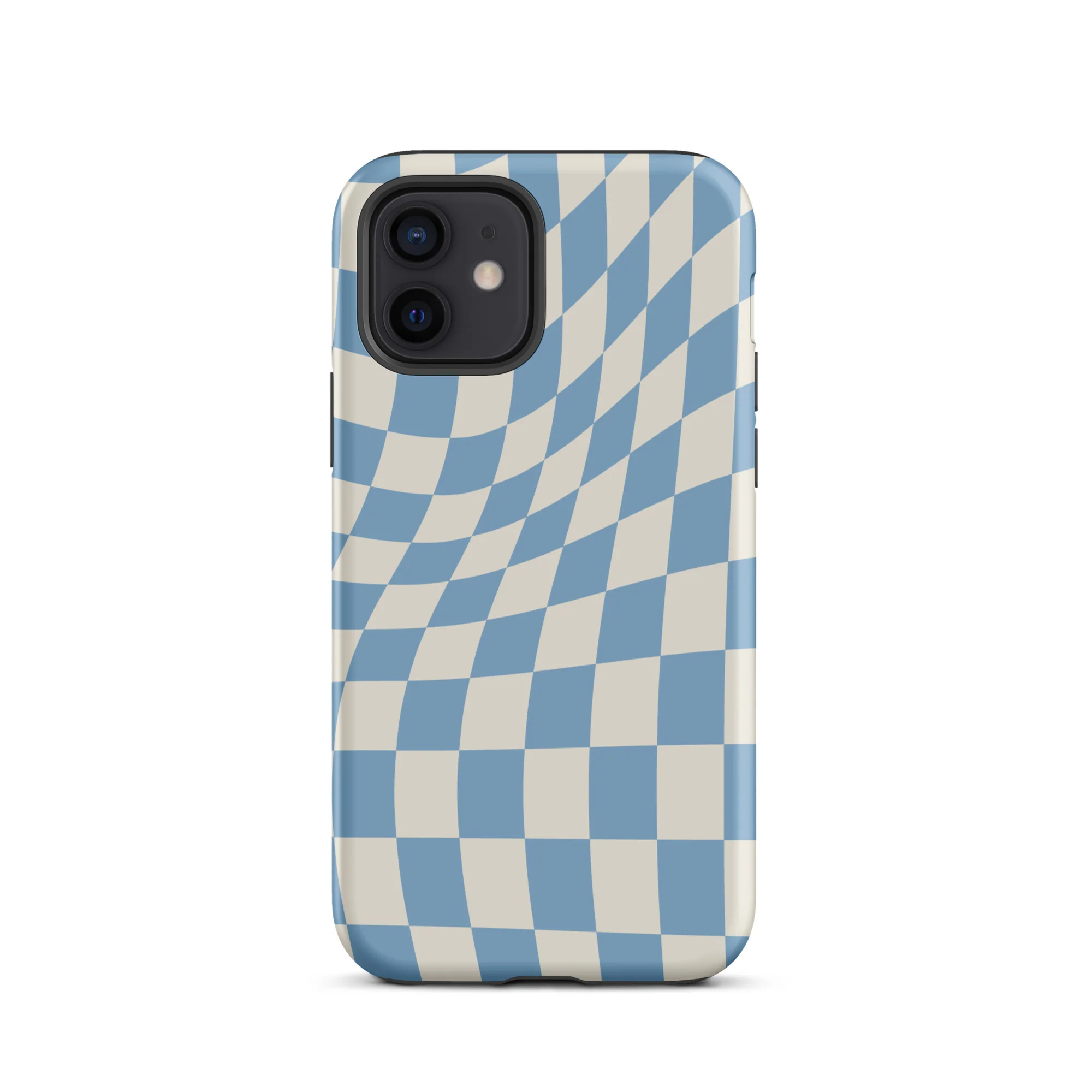 Wavy Checker iPhone® Case - Sky Blue - Image 5