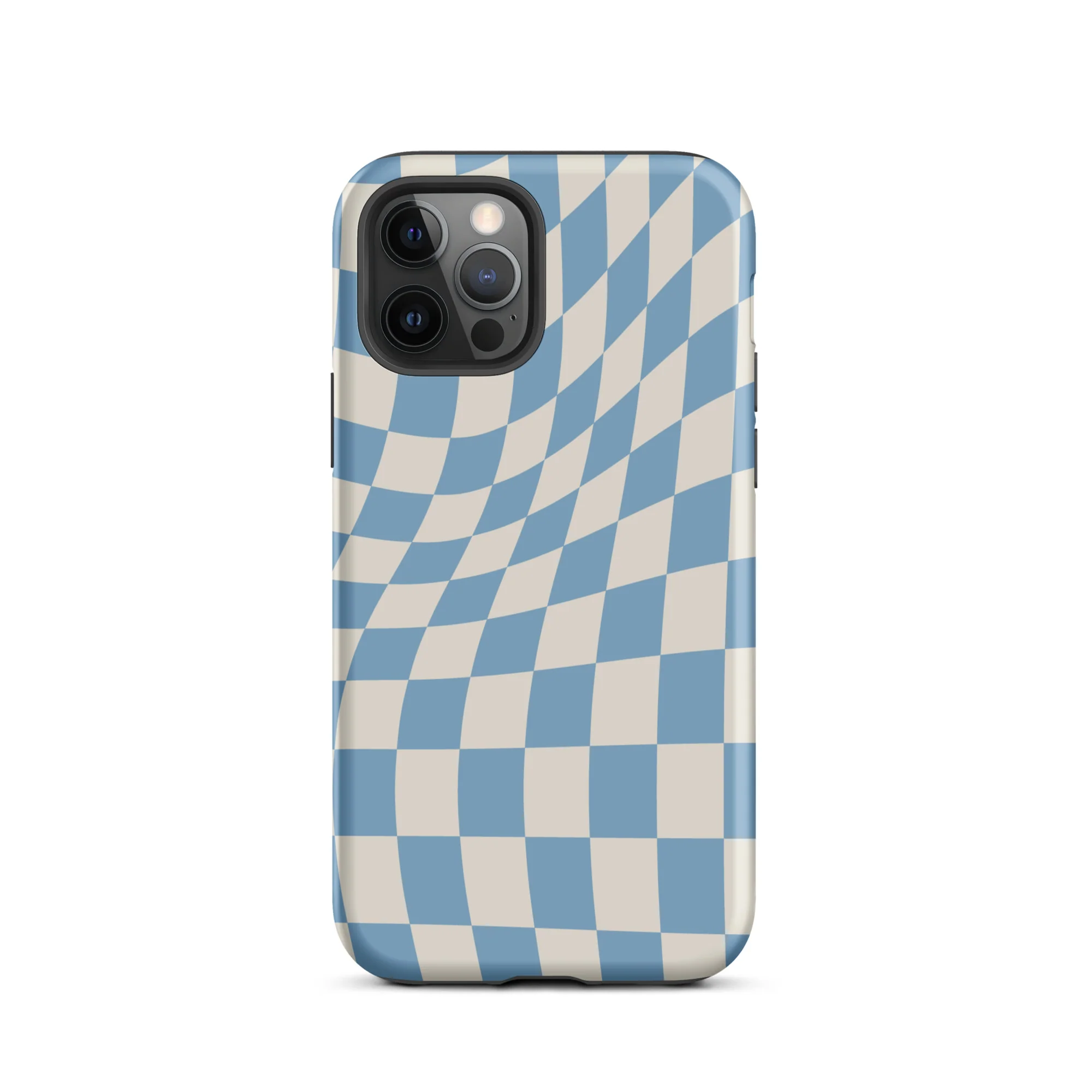 Wavy Checker iPhone® Case - Sky Blue - Image 6