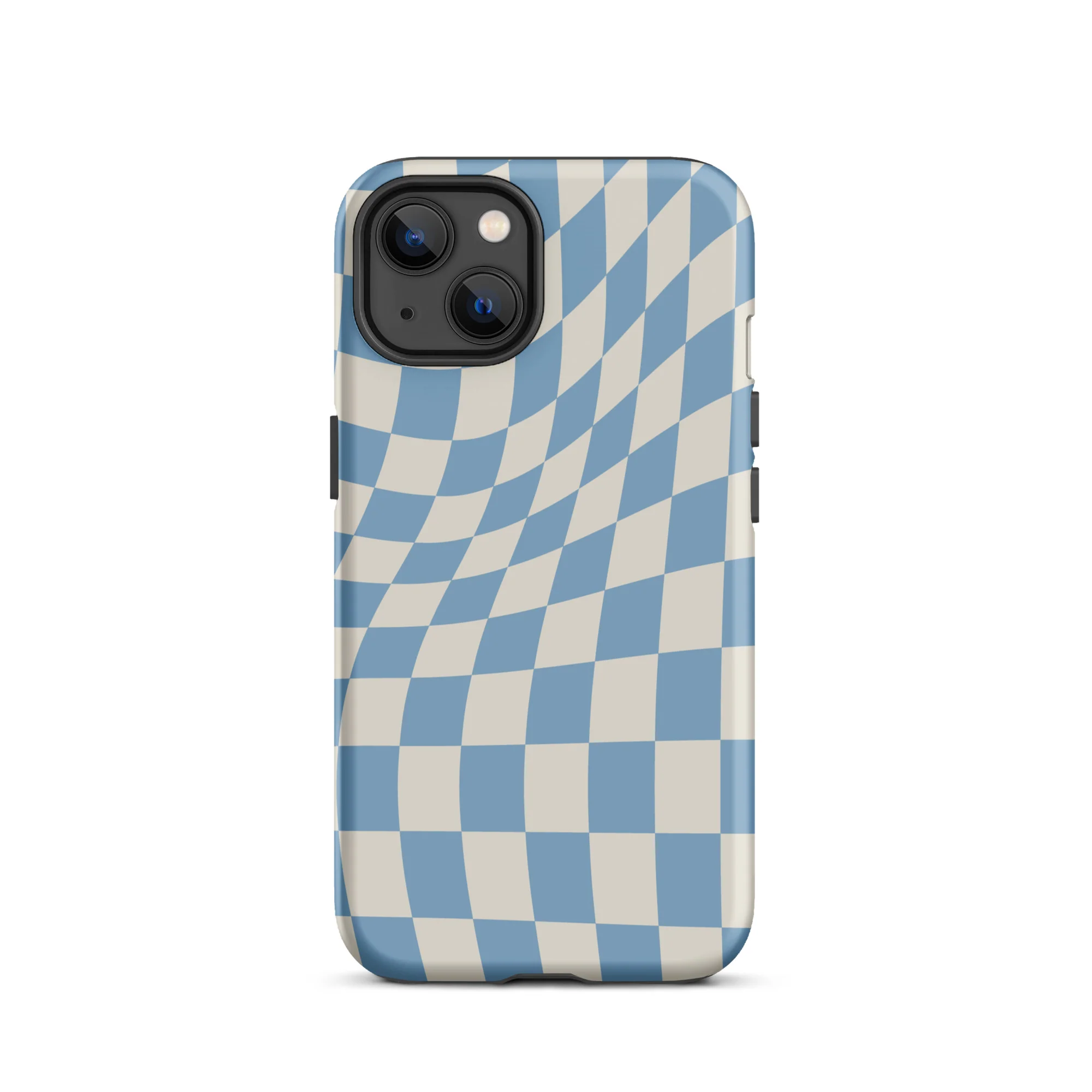 Wavy Checker iPhone® Case - Sky Blue - Image 9