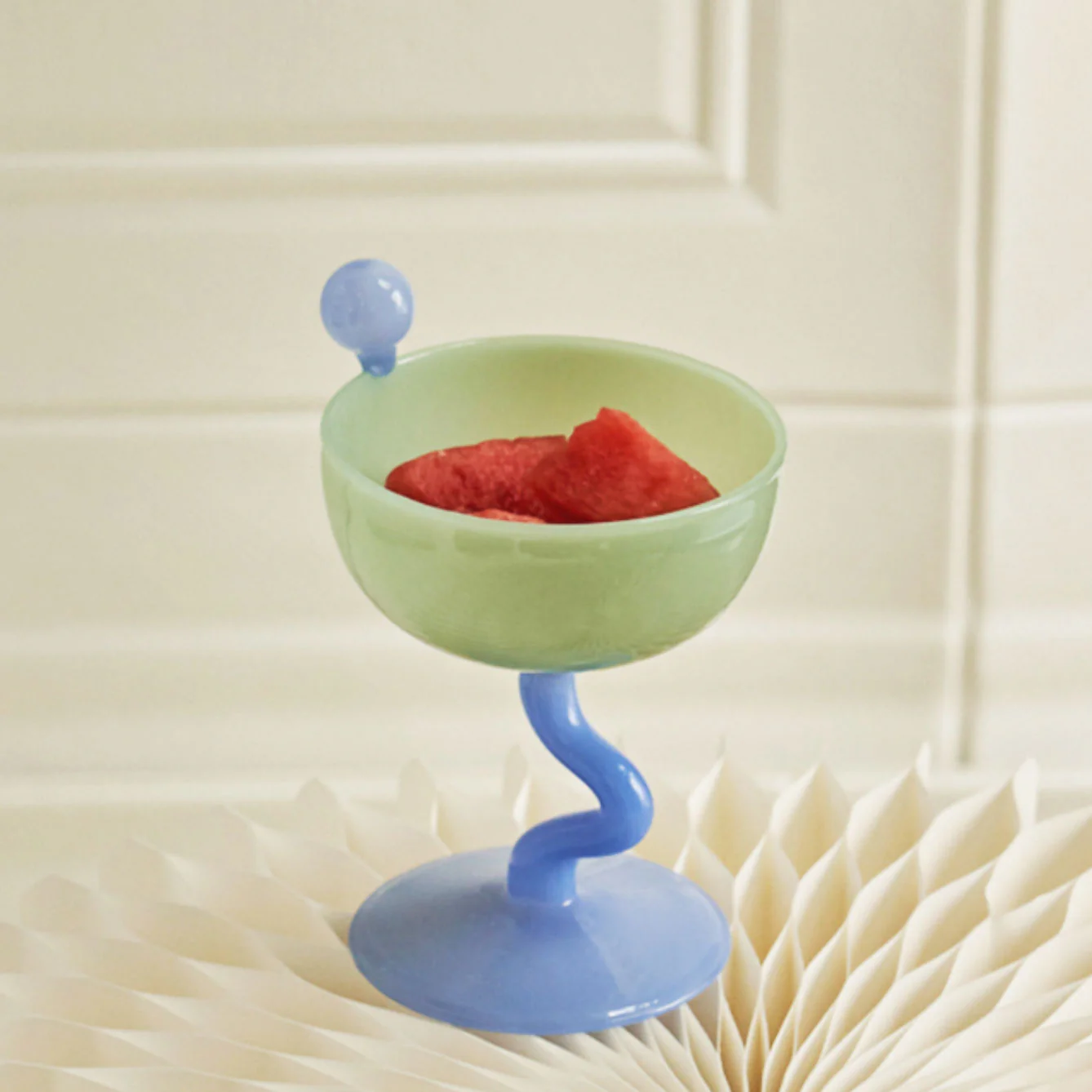 Wavy Wine Glass and Globe - Image 2