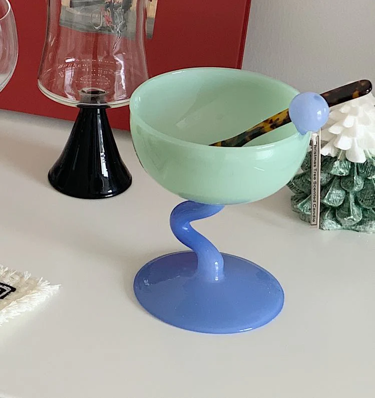 Wavy Wine Glass and Globe - Image 7