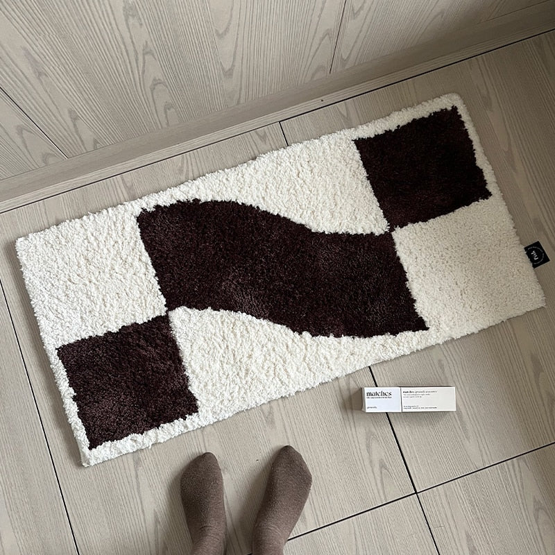 Wavy Grid Mini Rug - Image 4