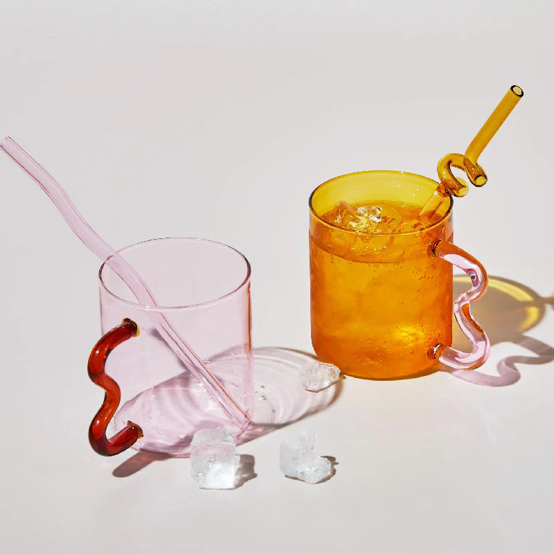 Wavy Handled Glass Mug - Image 14