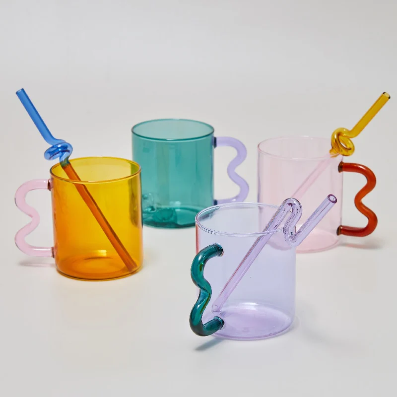 Wavy Handled Glass Mug - Image 19