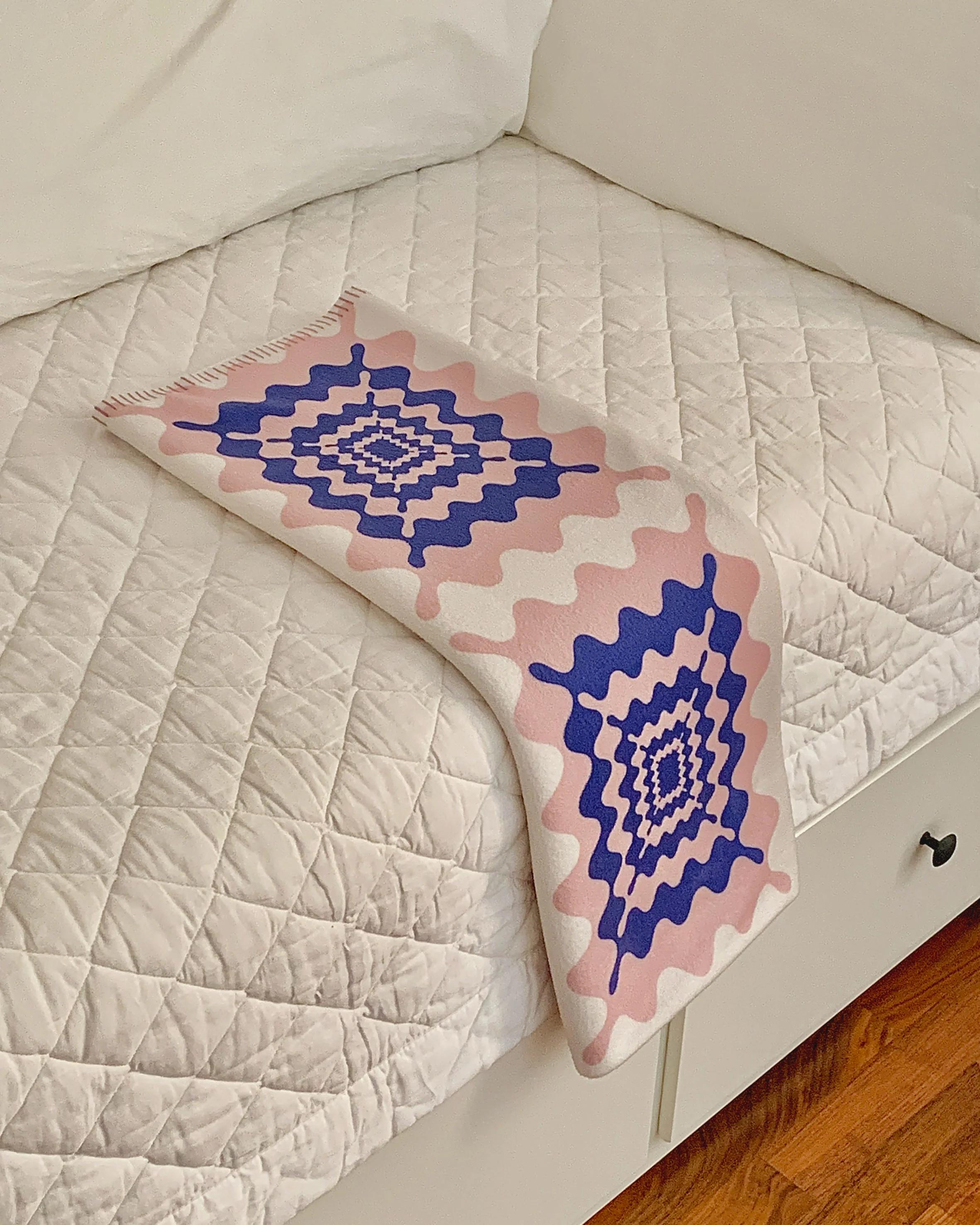 Wavy Pink & Blue Throw - Image 7